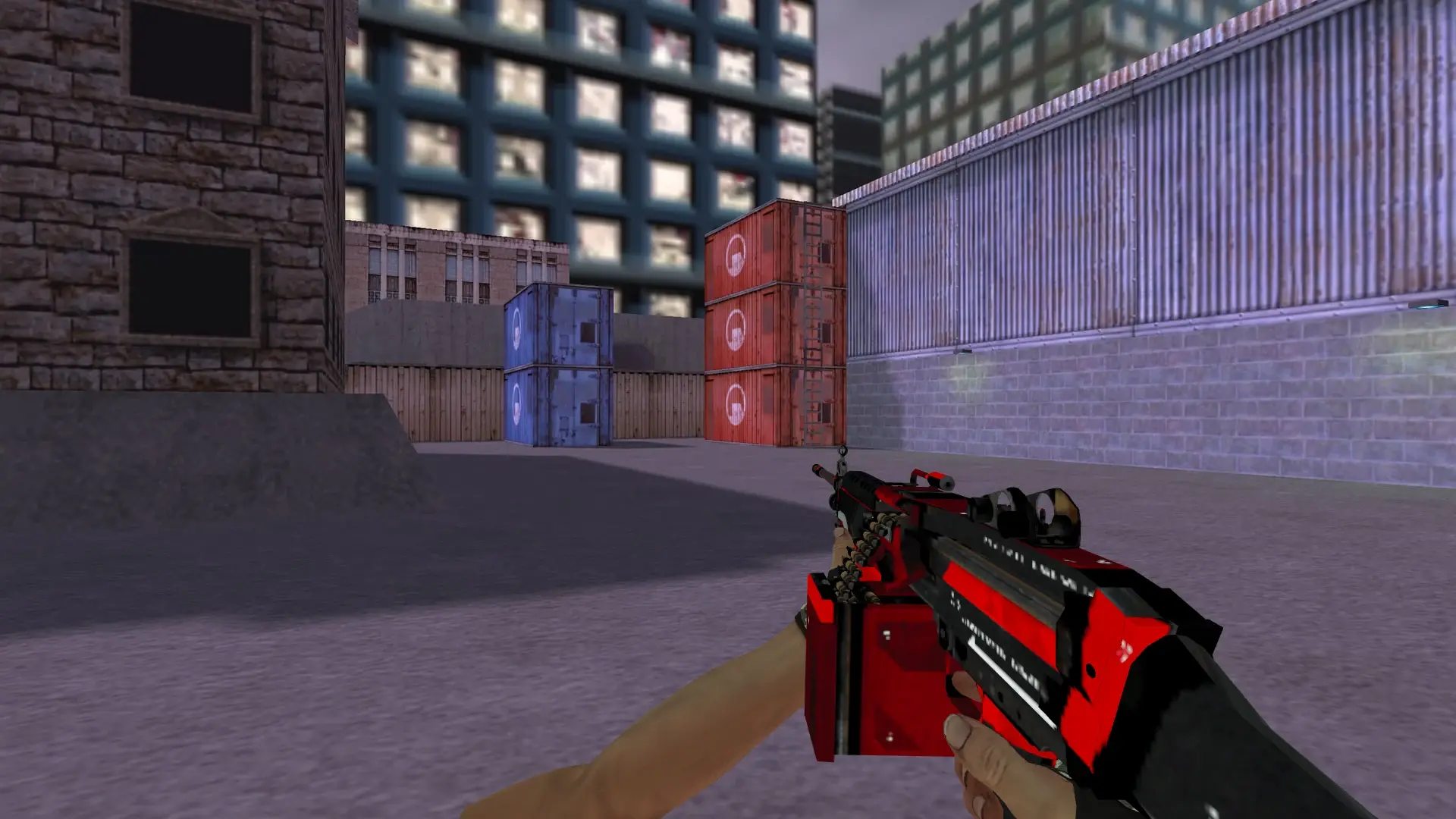 M249: Hand Wraps Spruce DDPAT Pack — cs_assault (first person)