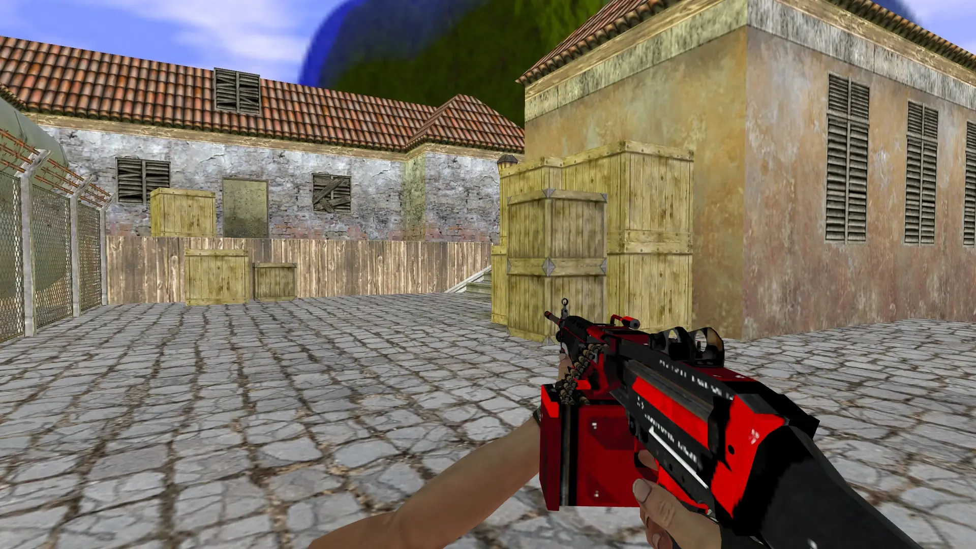 M249: Hand Wraps Spruce DDPAT Pack — de_inferno (first person)