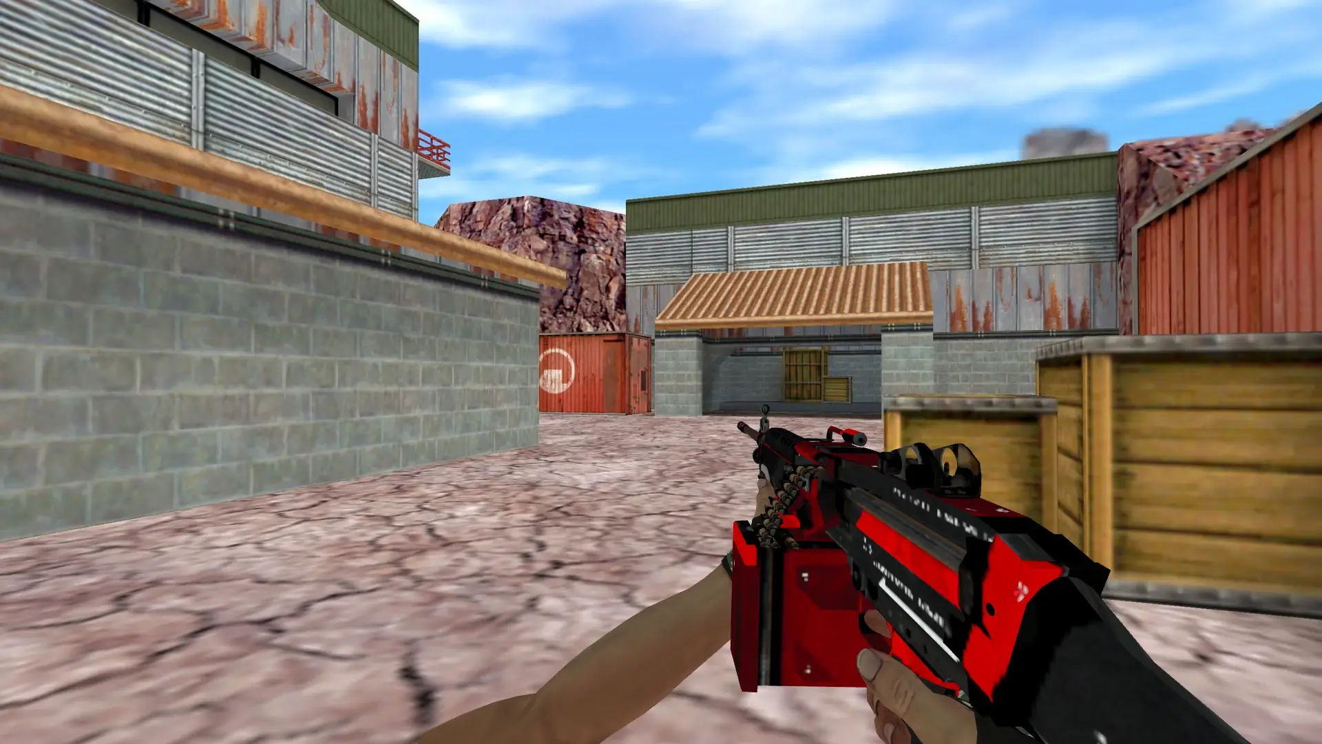 M249: Hand Wraps Spruce DDPAT Pack — de_nuke (first person)