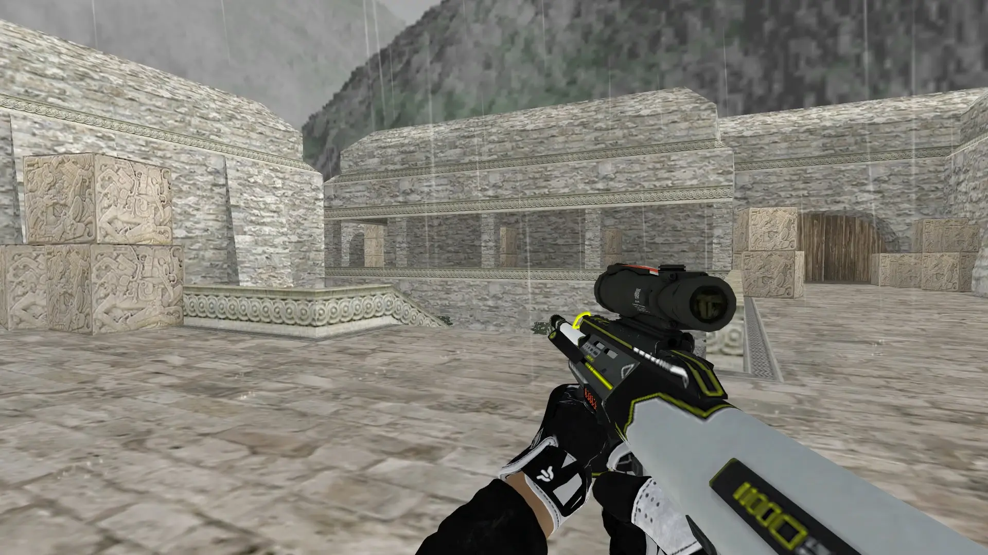 AUG — Batureis Sport Gloves Pack — de_aztec (first person)