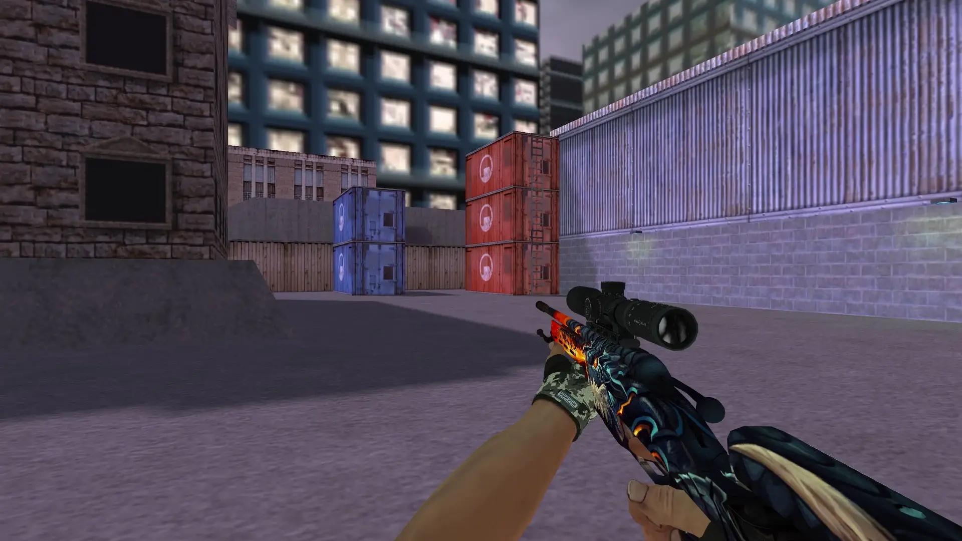 Scout: Hand Wraps Spruce DDPAT Pack — cs_assault (first person)