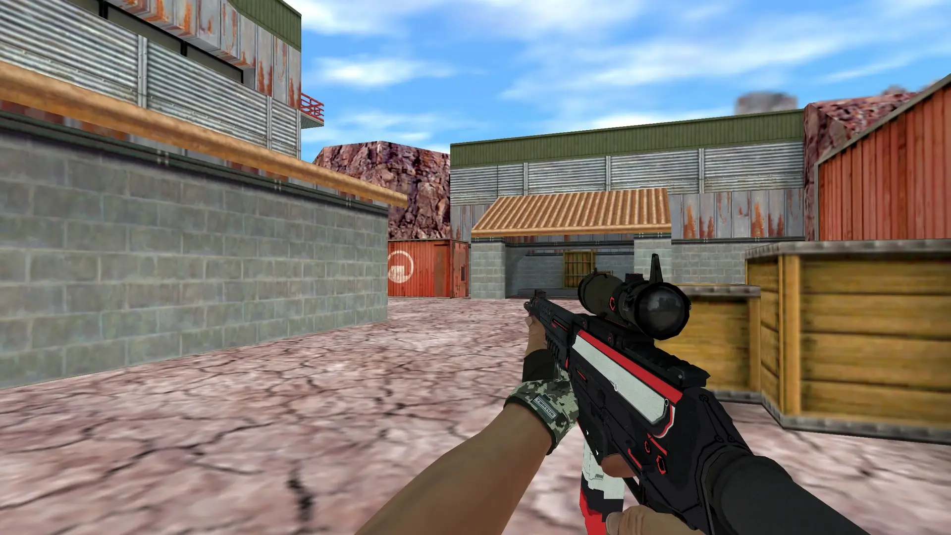 SG 552: Hand Wraps Spruce DDPAT Pack — de_nuke (first person)
