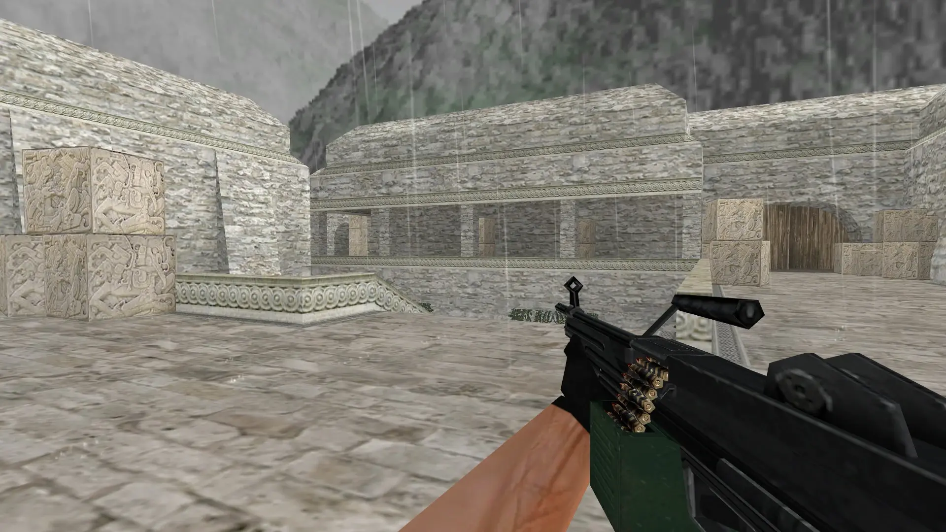 M249: HD Weapon Model Pack — de_aztec (first person)