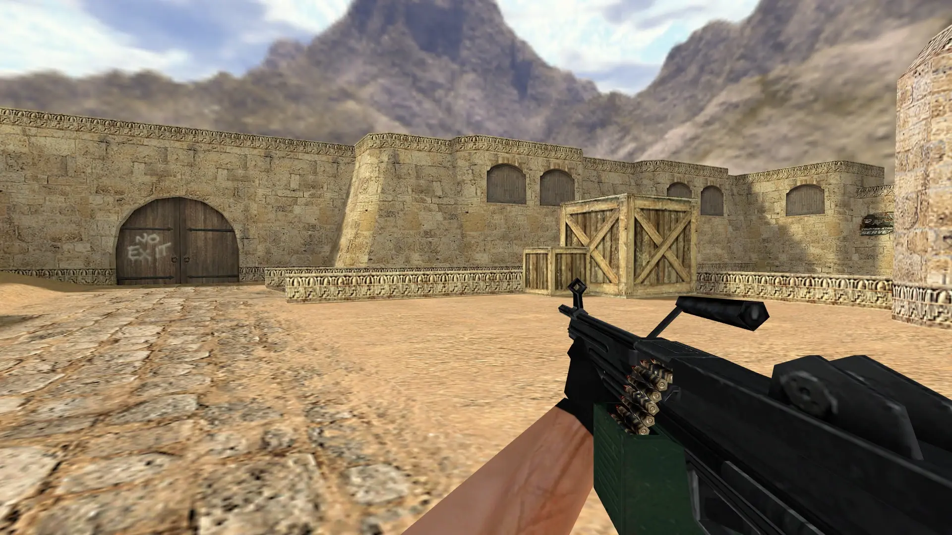 M249: HD Weapon Model Pack — de_dust2 (first person)