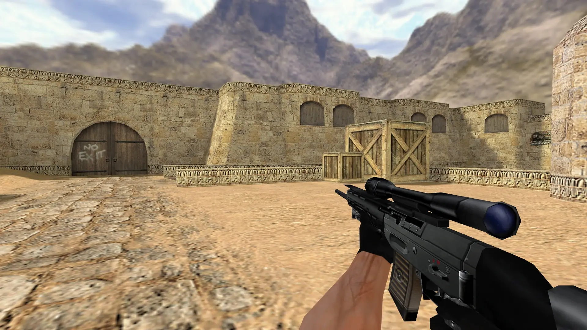 SG 550: HD Weapon Model Pack — de_dust2 (first person)