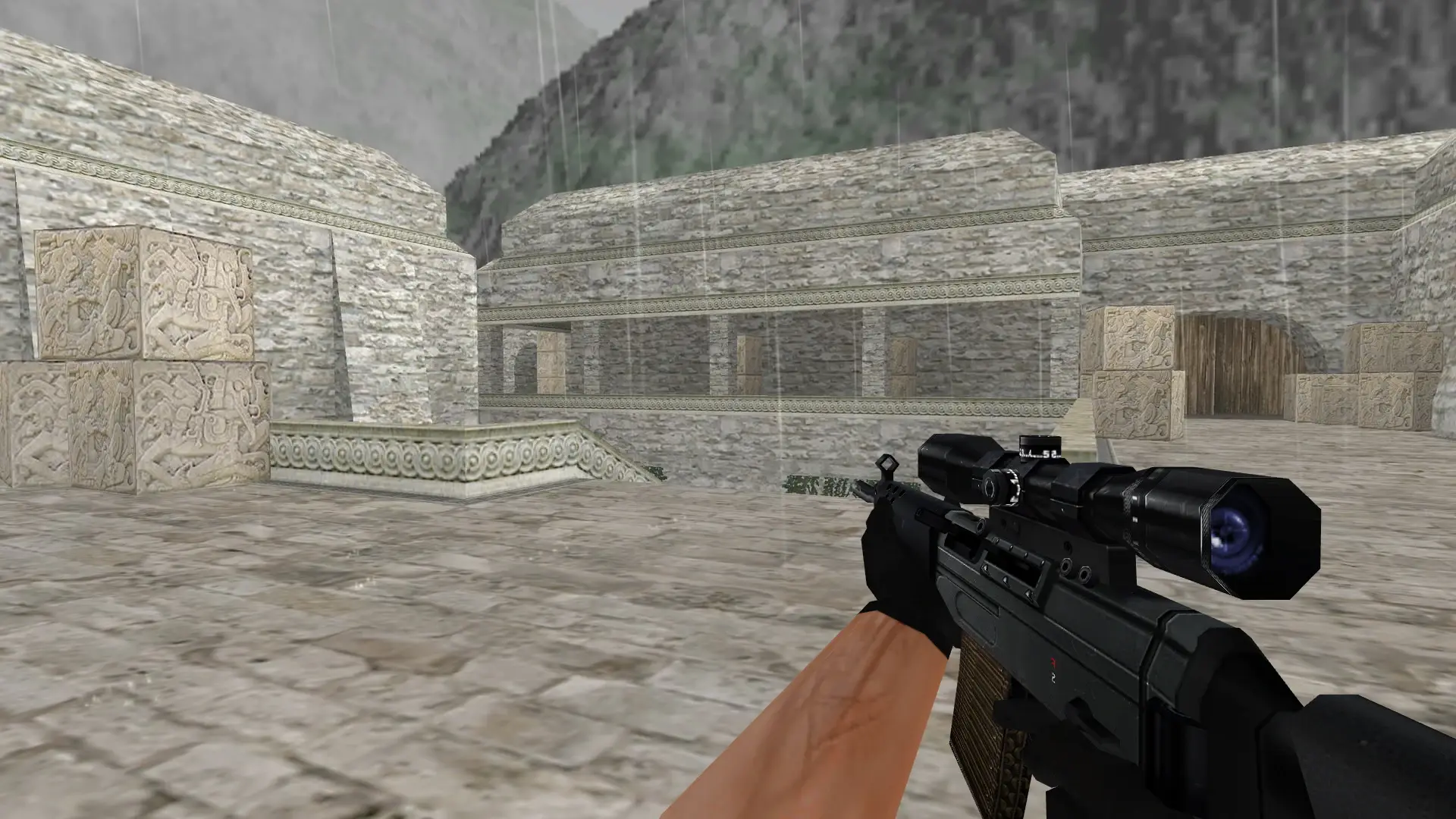 SG 552: HD Weapon Model Pack — de_aztec (first person)