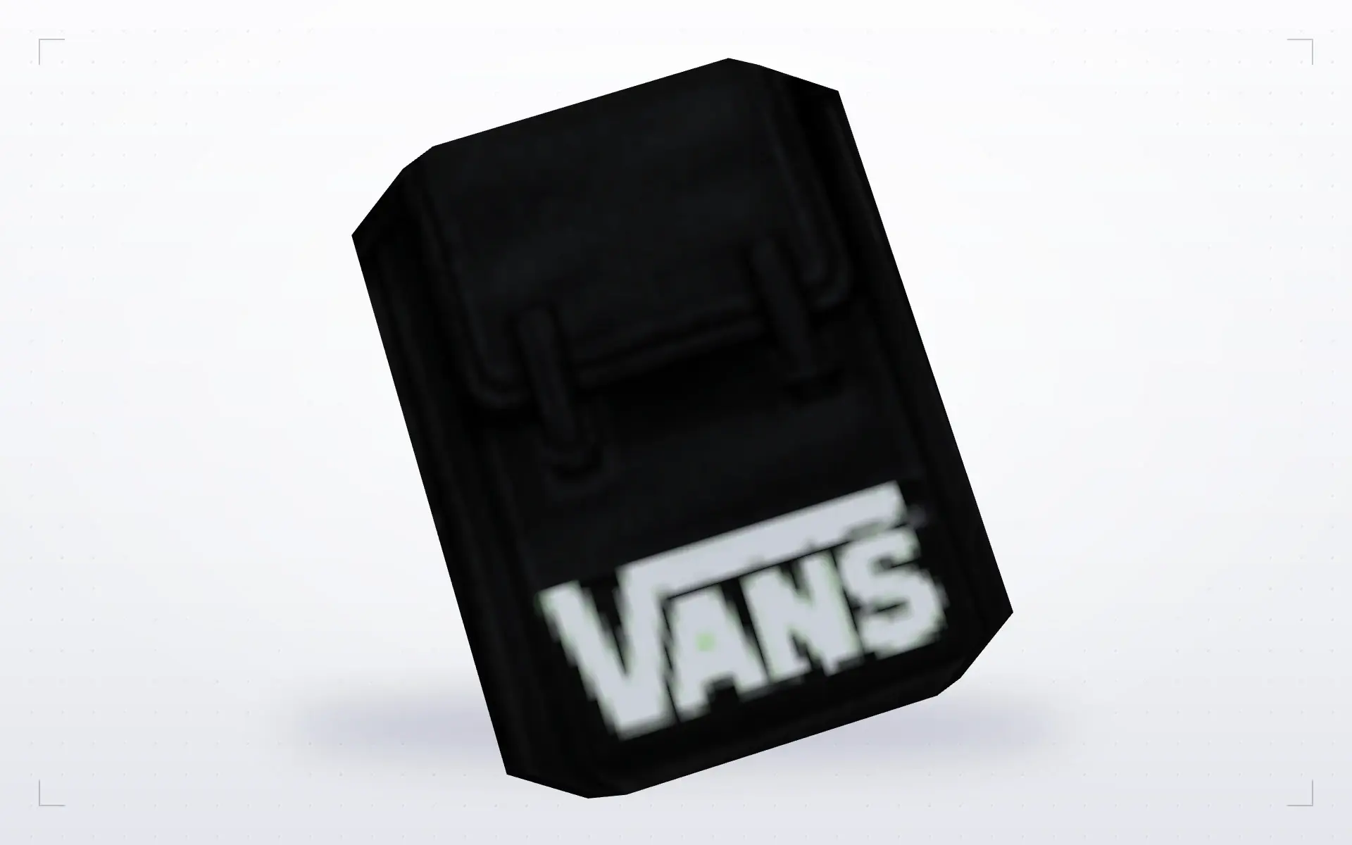 Black Vans Backpack — top view