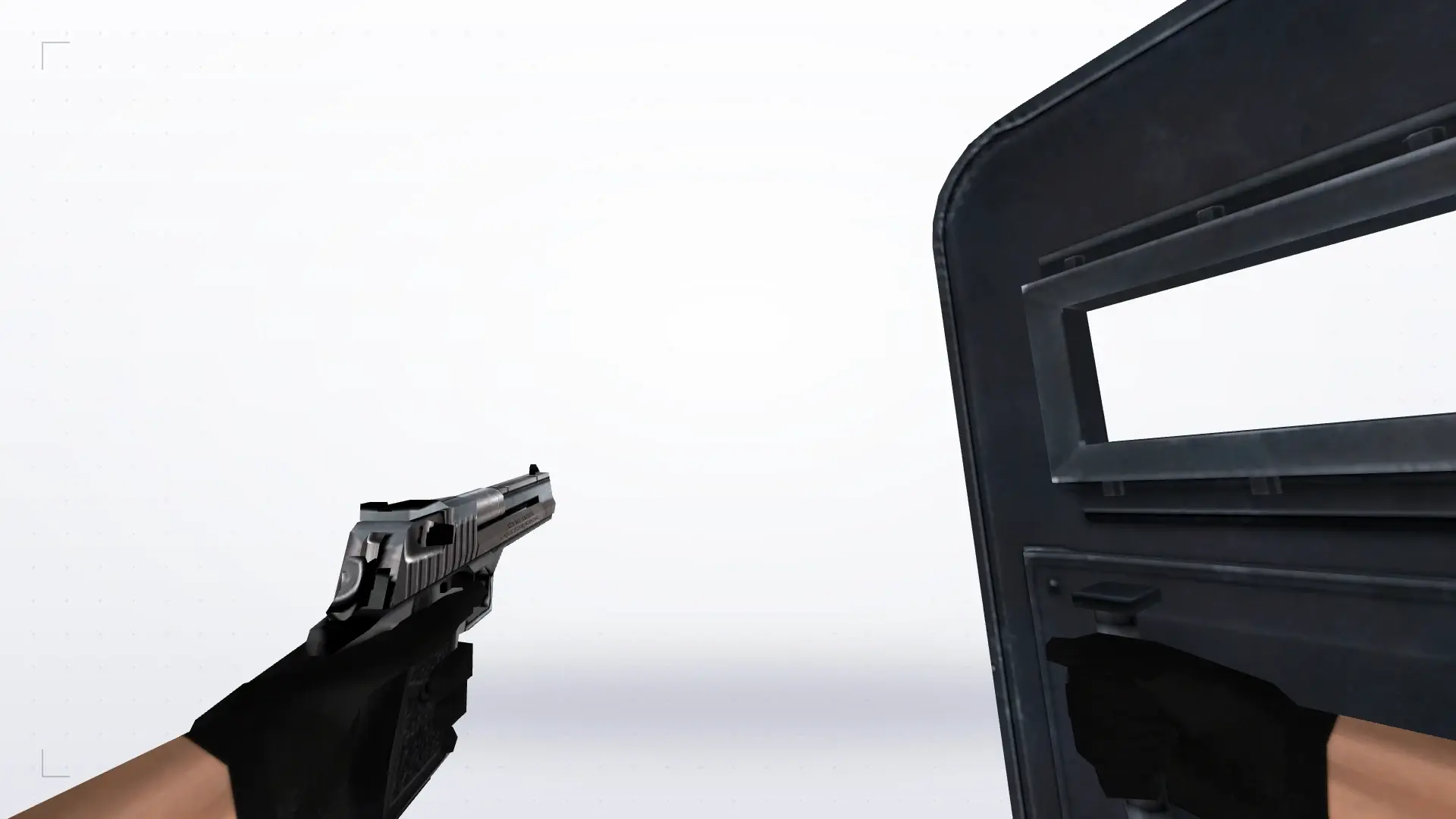 Shield and Desert Eagle: HD Weapon Model Pack — first person