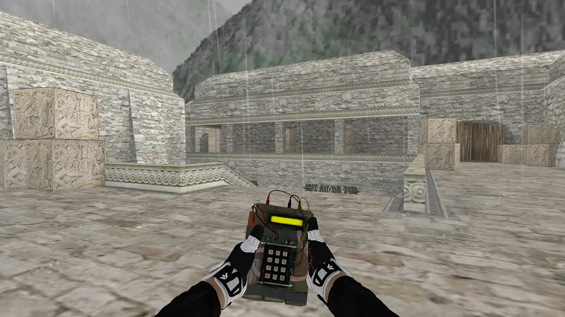C4 — Batureis Sport Gloves Pack — de_aztec (first person)