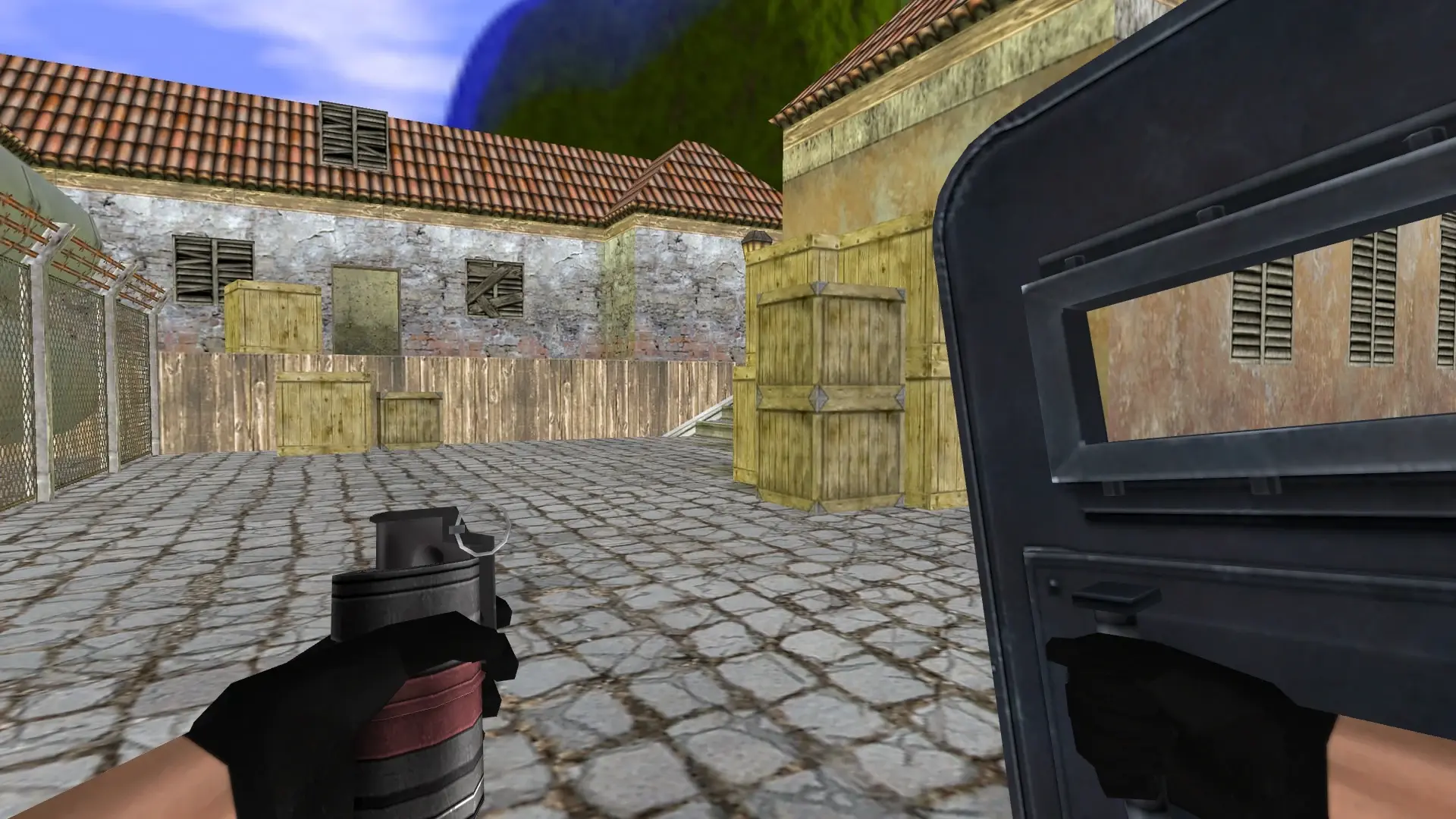 Shield and HE Grenade: HD Weapon Model Pack — de_inferno (first person)