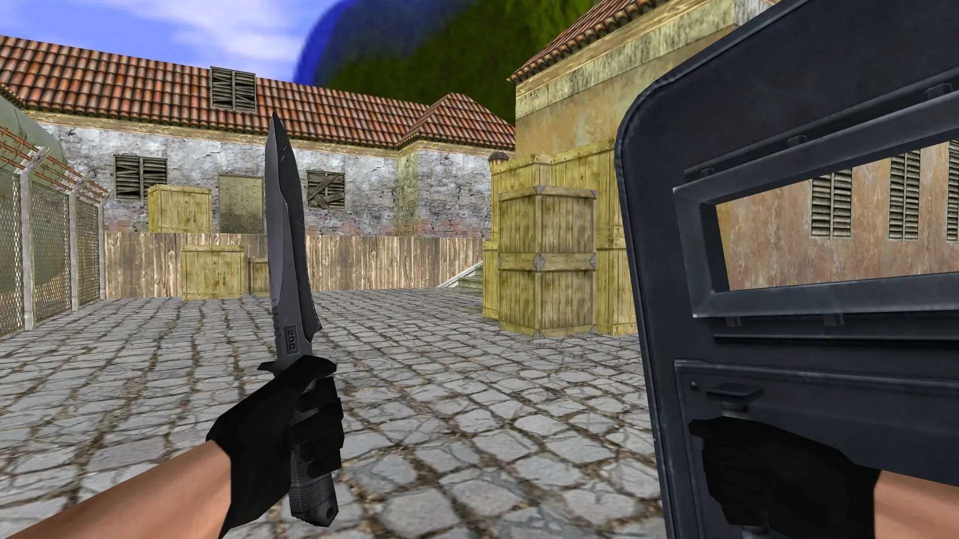 Shield and Knife: HD Weapon Model Pack — de_inferno (first person)