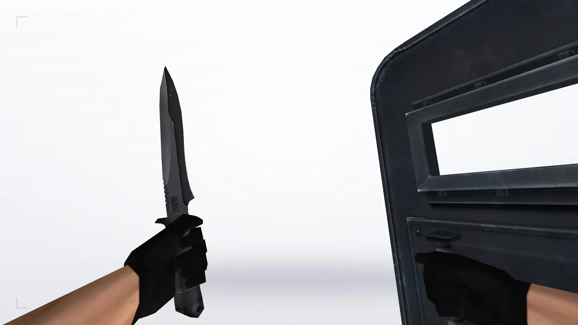 Shield and Knife: HD Weapon Model Pack — first person