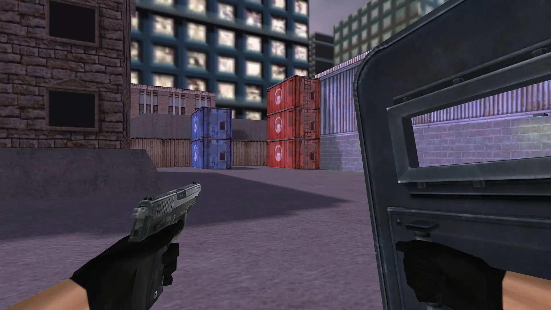 Shield and P228: HD Weapon Model Pack — cs_assault (first person)