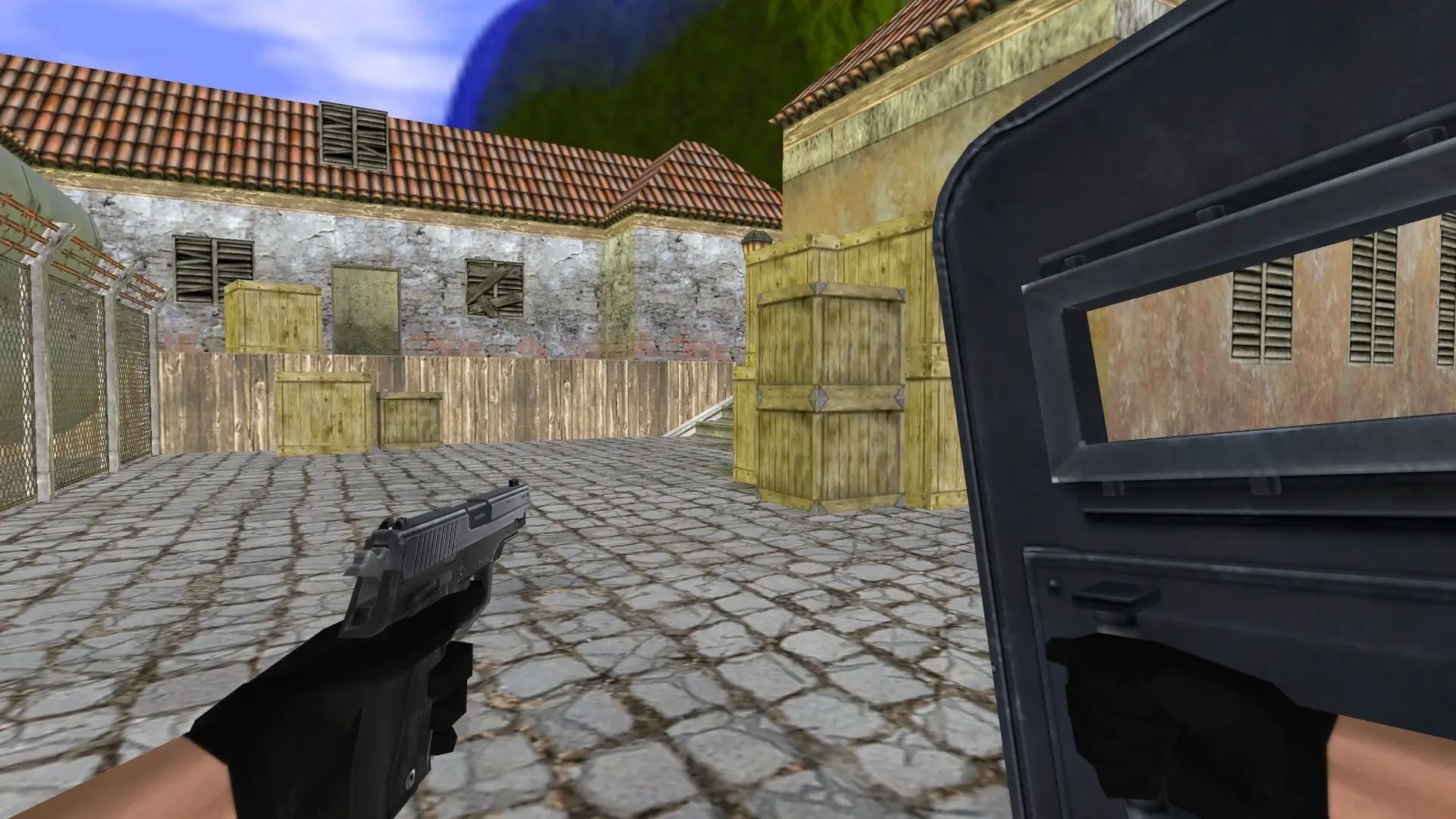 Shield and P228: HD Weapon Model Pack — de_inferno (first person)
