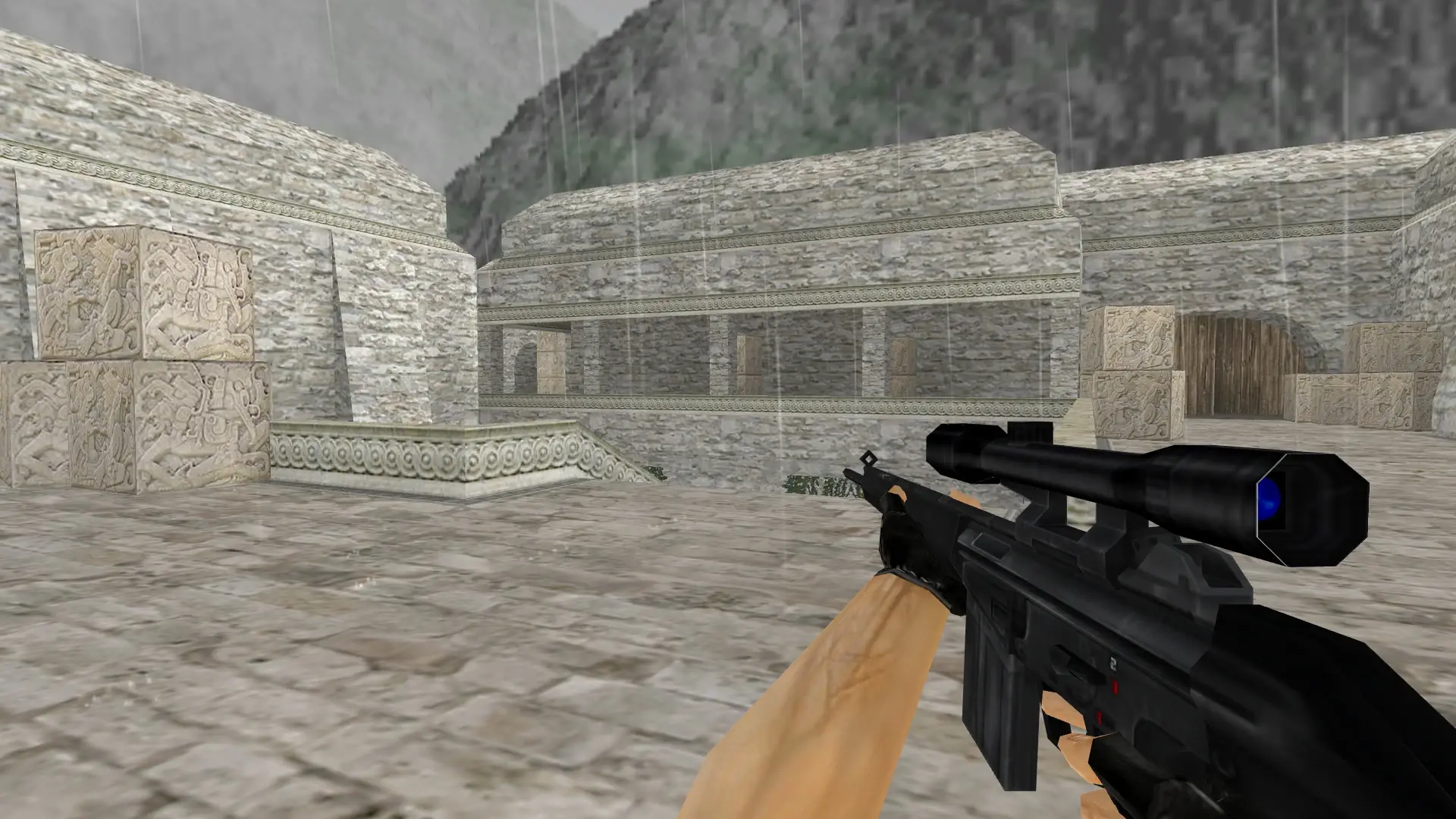 G3SG1: HLTV Weapon Models — de_aztec (first person)