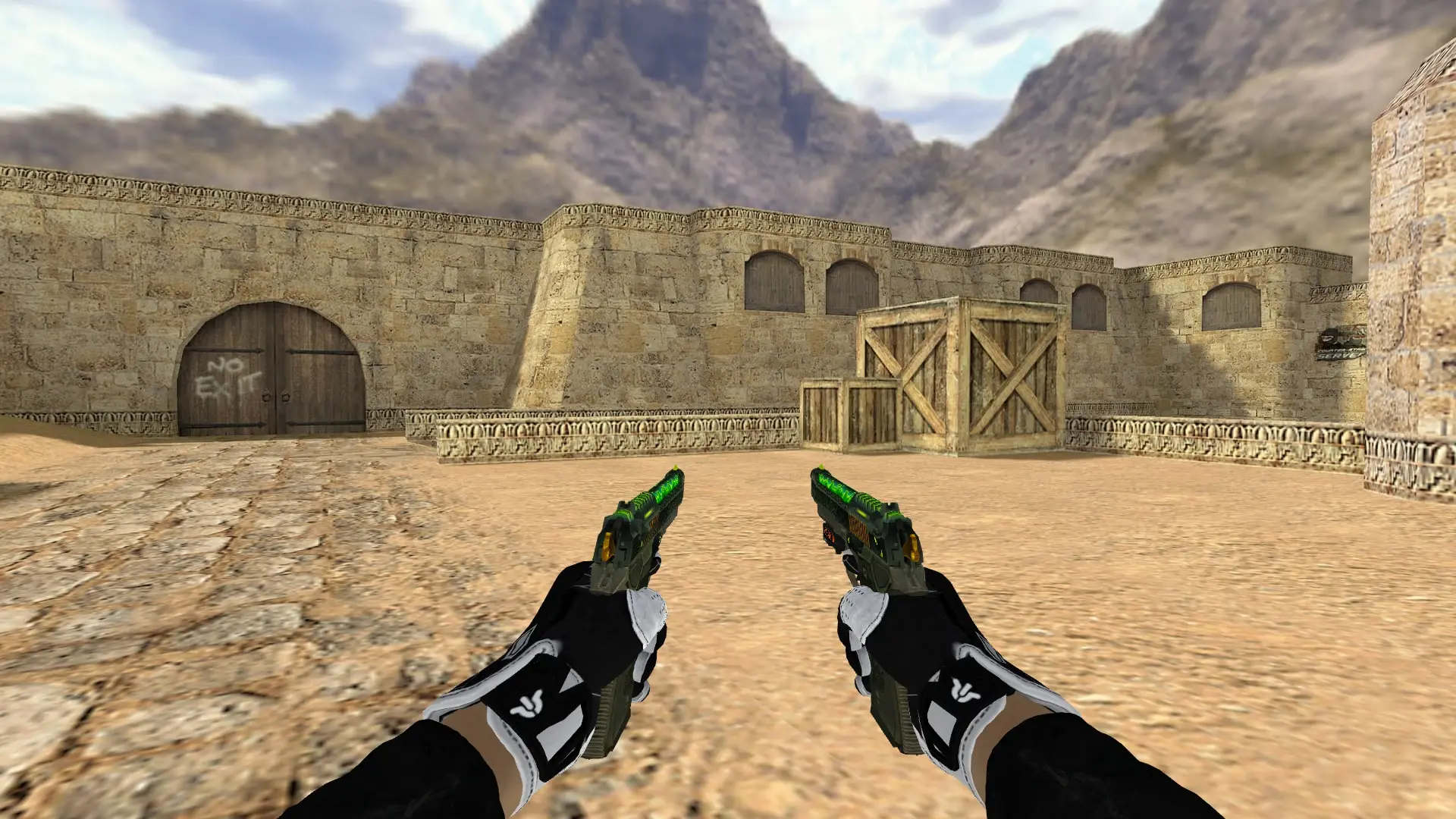 Dual Berettas — Batureis Sport Gloves Pack — de_dust2 (first person)
