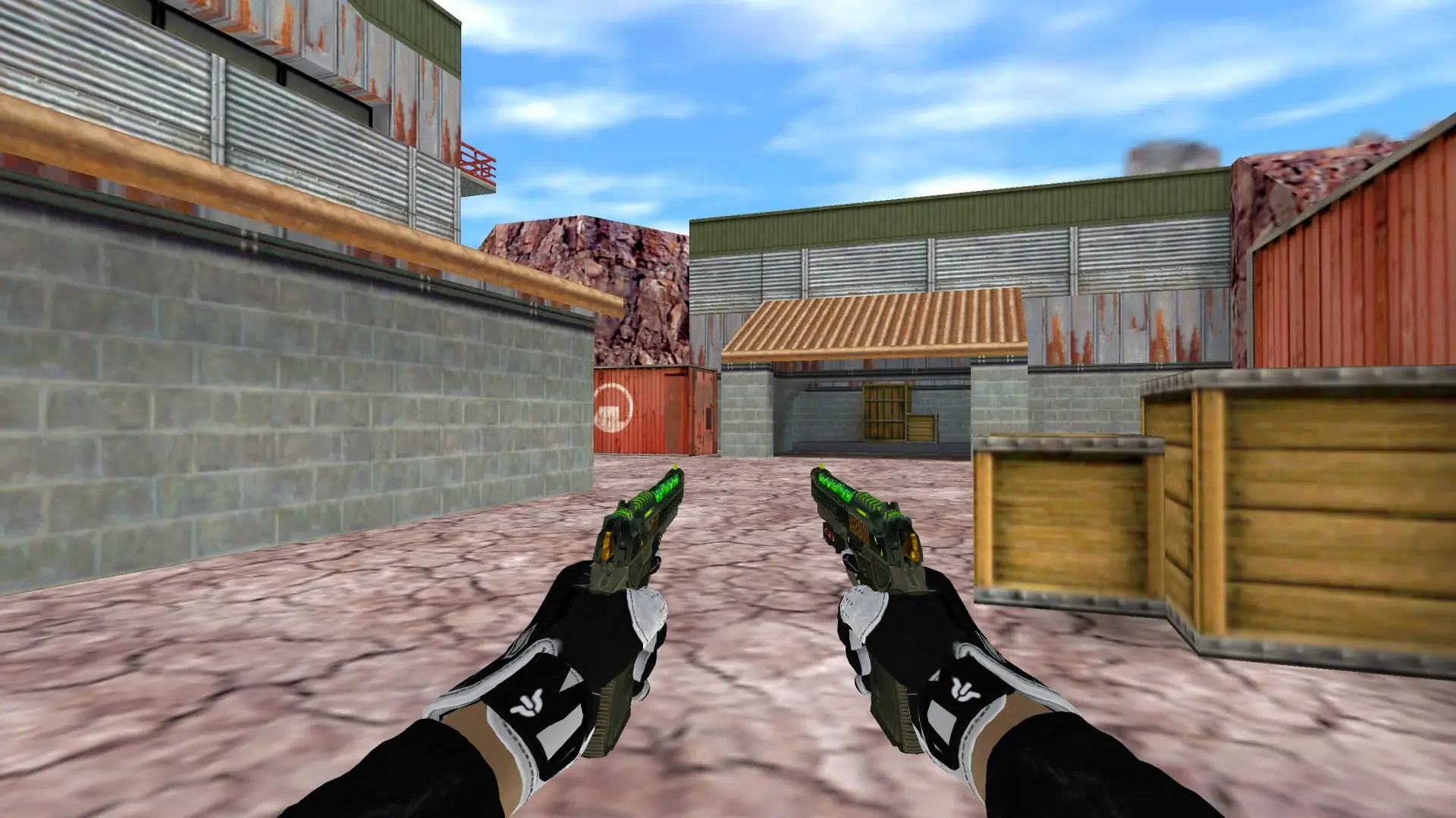 Dual Berettas — Batureis Sport Gloves Pack — de_nuke (first person)