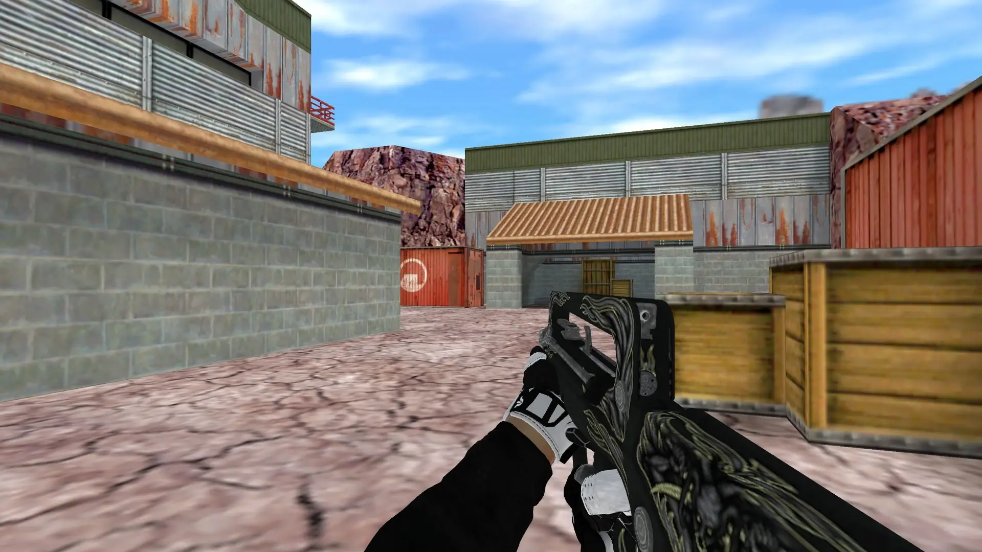 FAMAS — Batureis Sport Gloves Pack — de_nuke (first person)