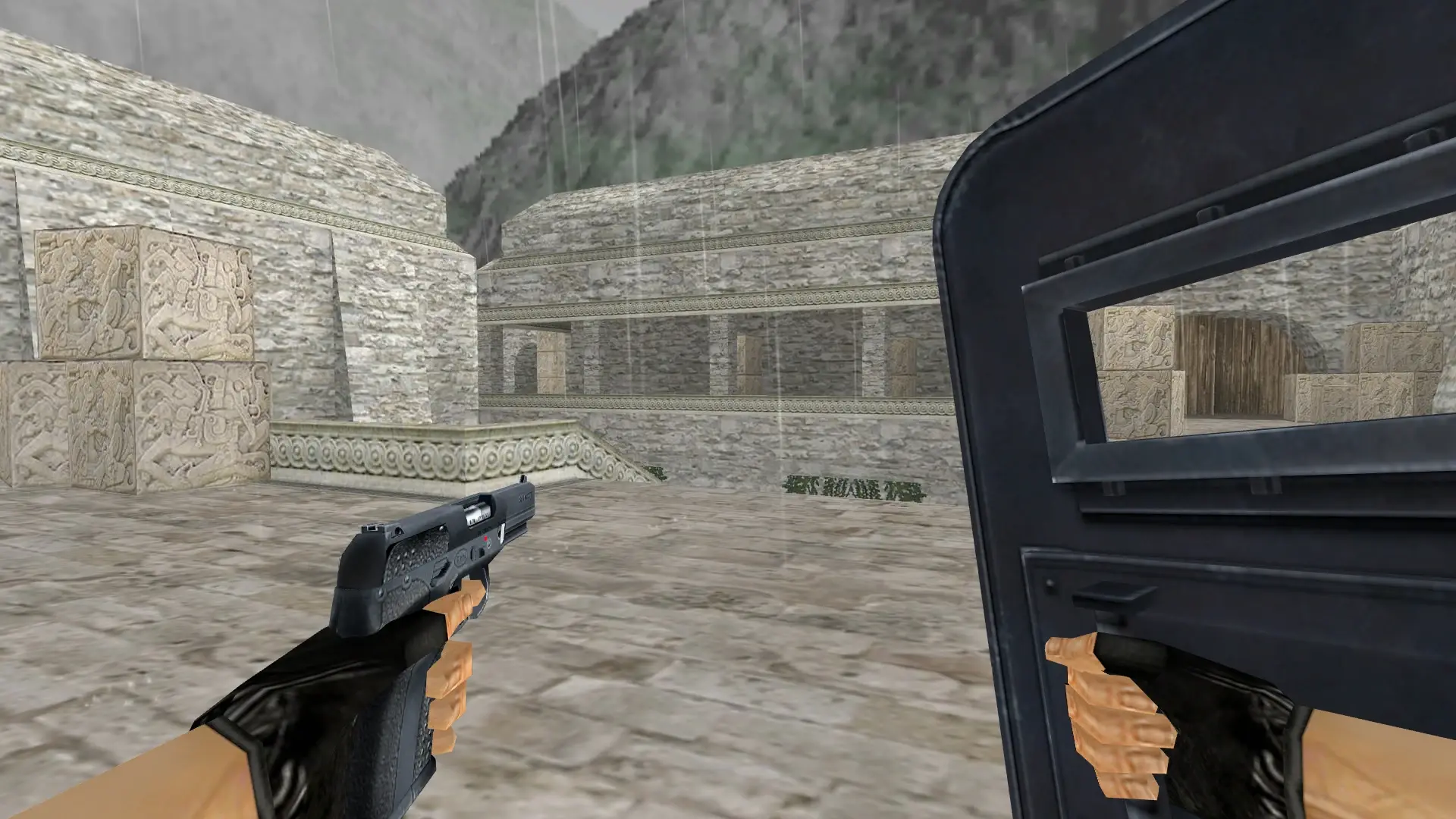 Tactical Shield: HLTV Weapon Models — de_aztec (first person)