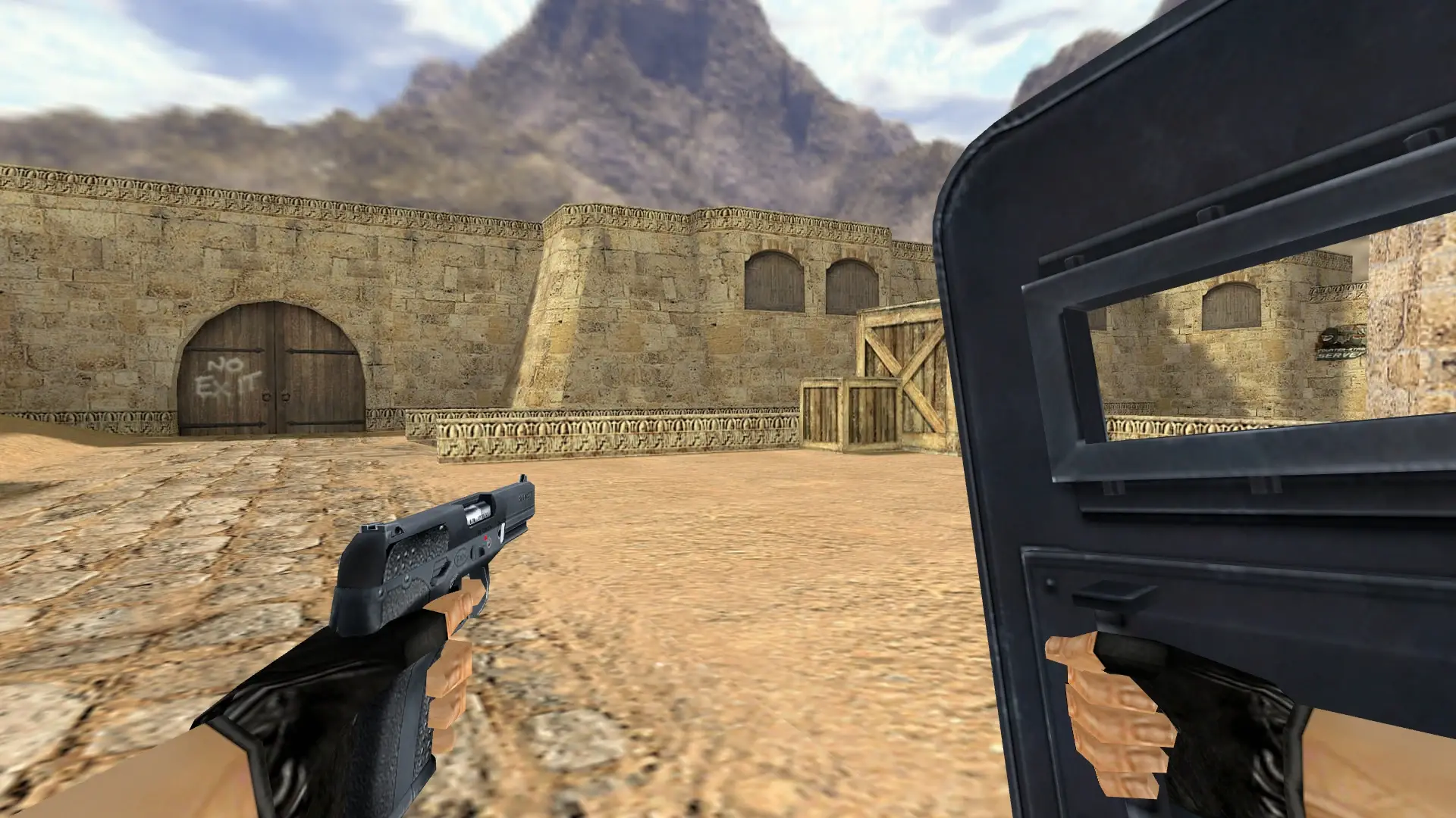 Tactical Shield: HLTV Weapon Models — de_dust2 (first person)