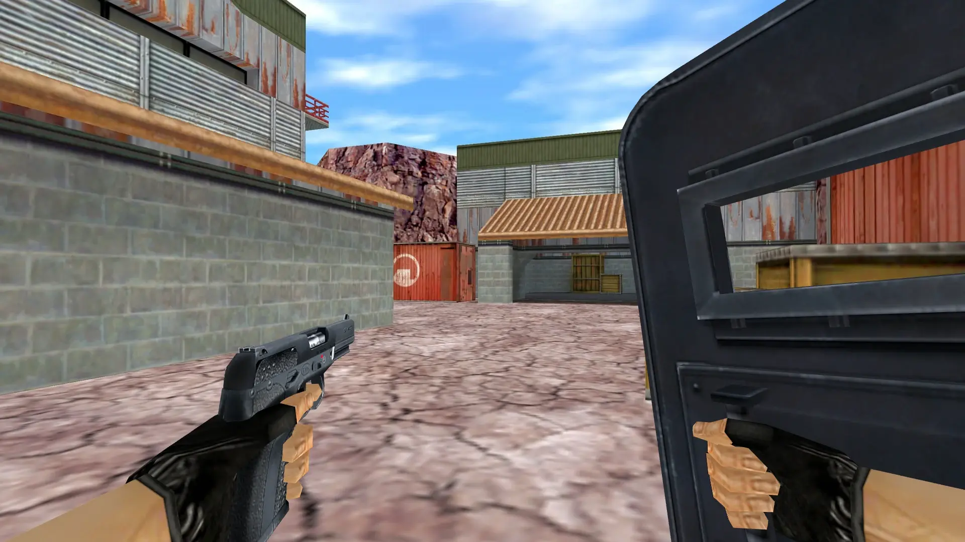 Tactical Shield: HLTV Weapon Models — de_nuke (first person)