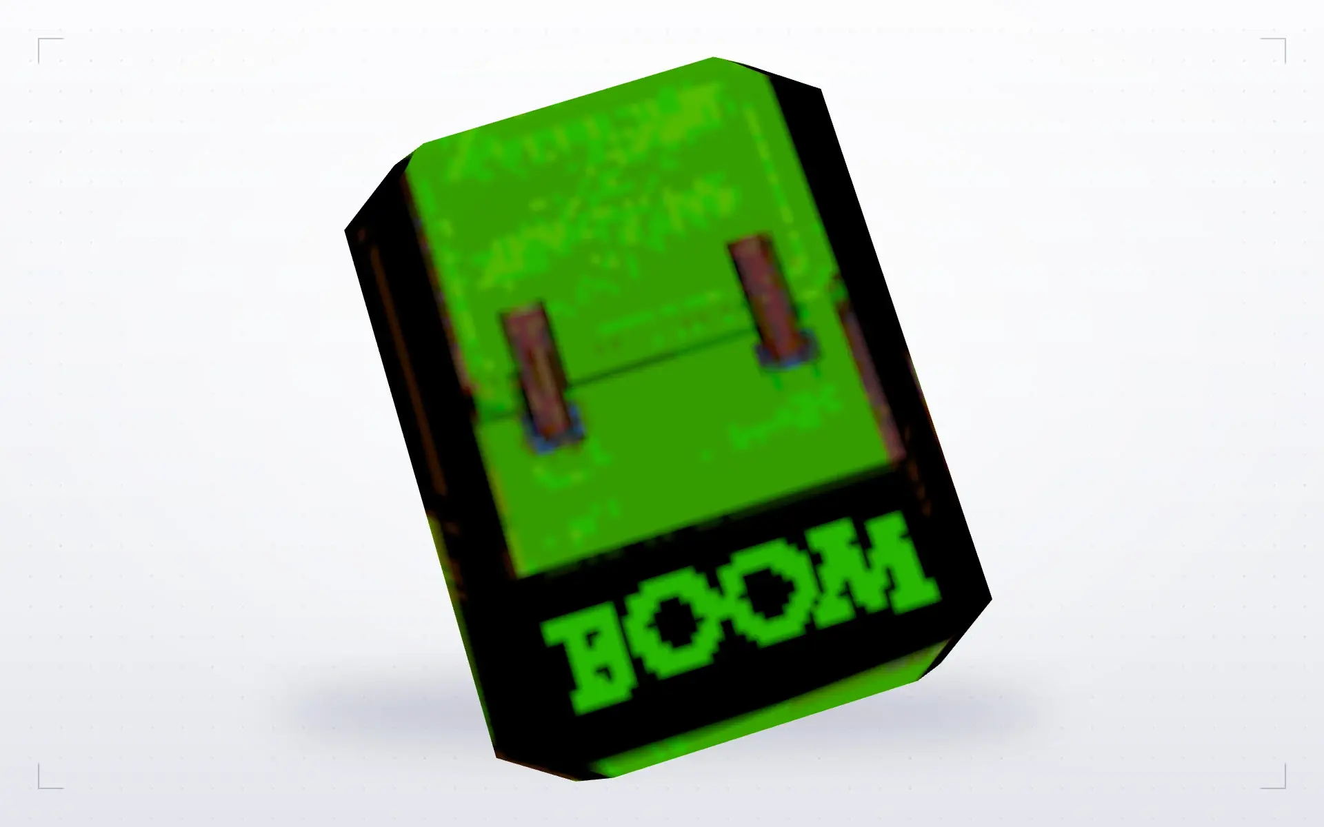 Green Boom Backpack — top view