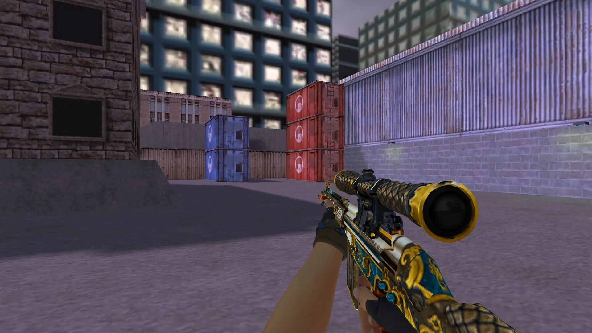 G3SG1: Hydra Gloves Case Hardened Pack — cs_assault (first person)