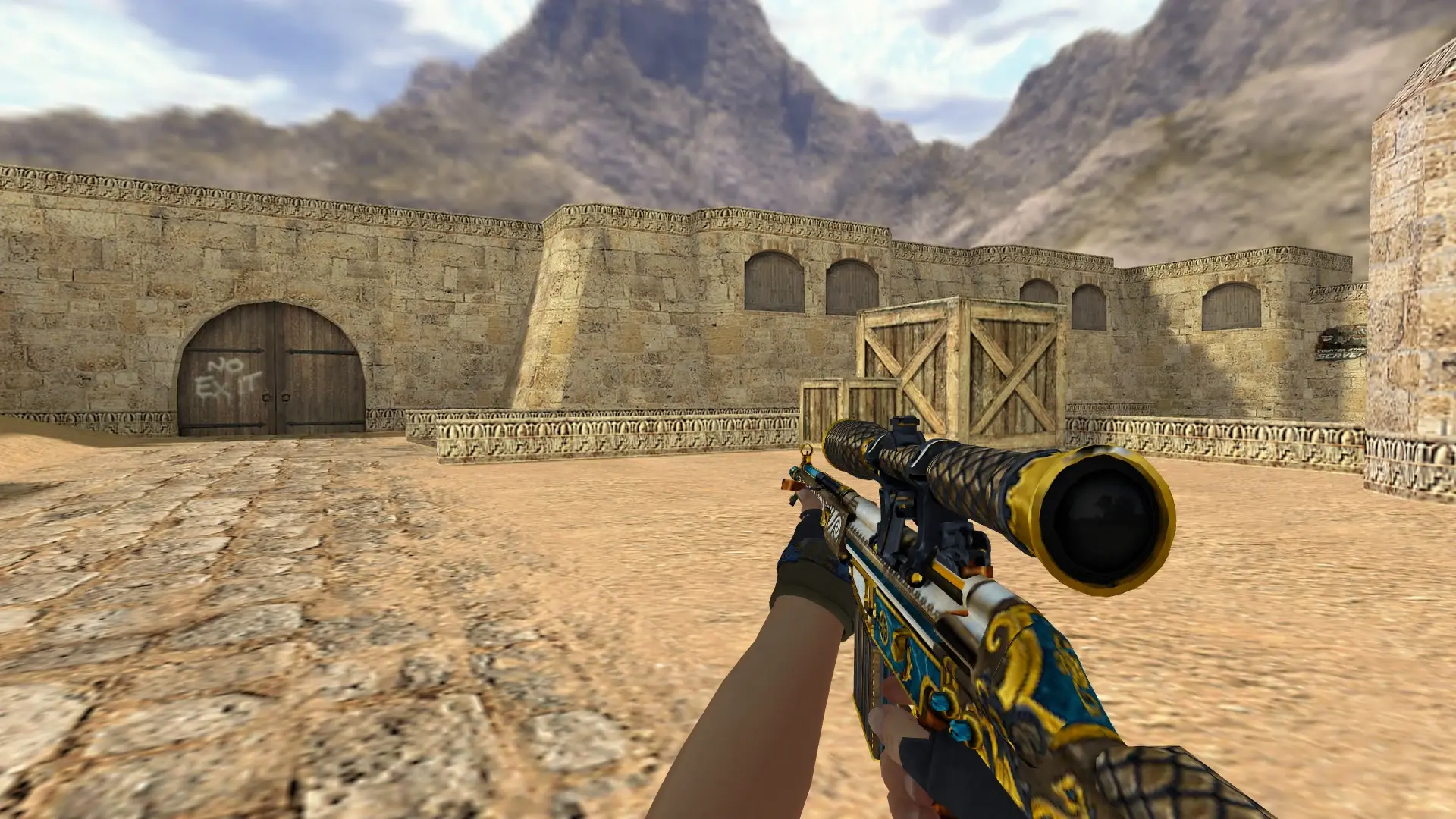 G3SG1: Hydra Gloves Case Hardened Pack — de_dust2 (first person)