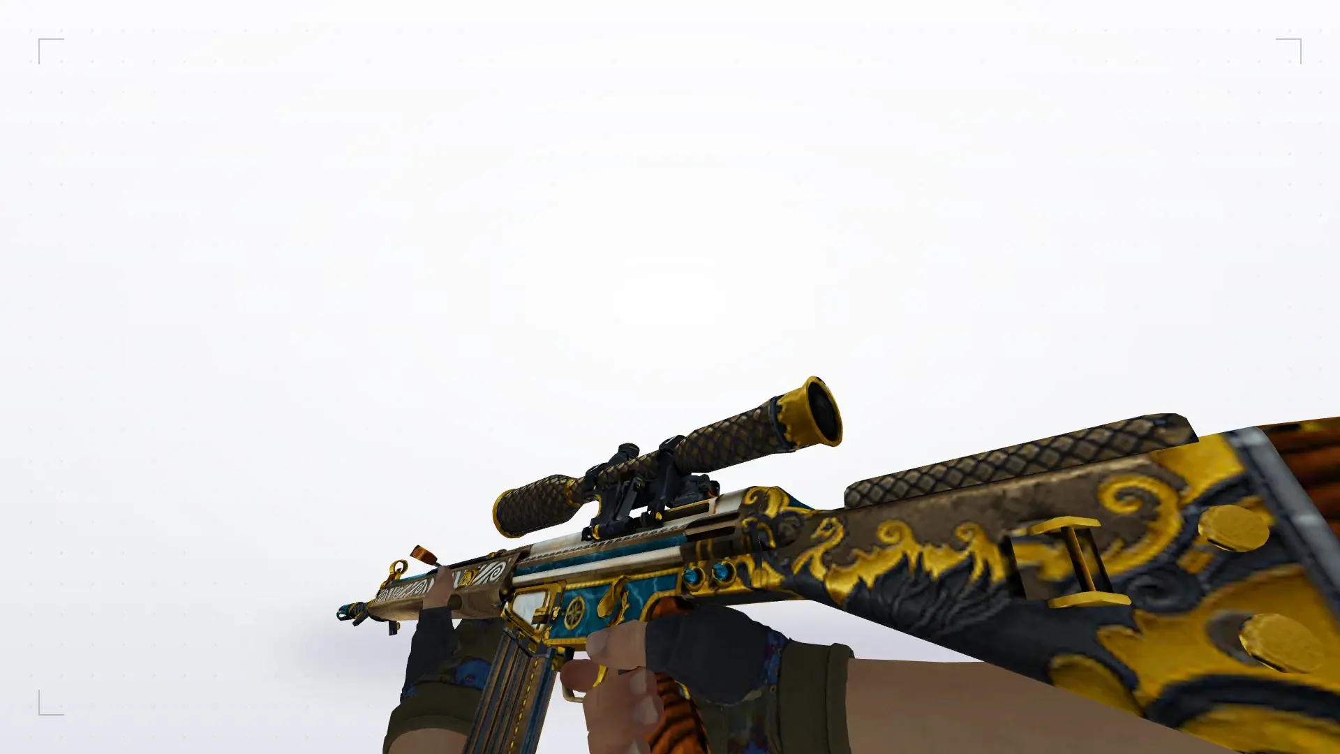 G3SG1: Hydra Gloves Case Hardened Pack — first person