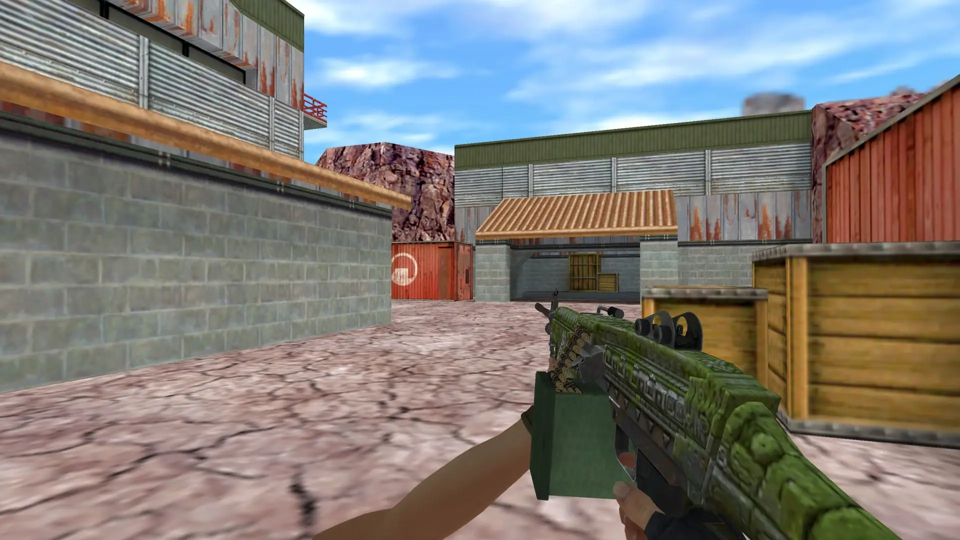 M249: Hydra Gloves Case Hardened Pack — de_nuke (first person)