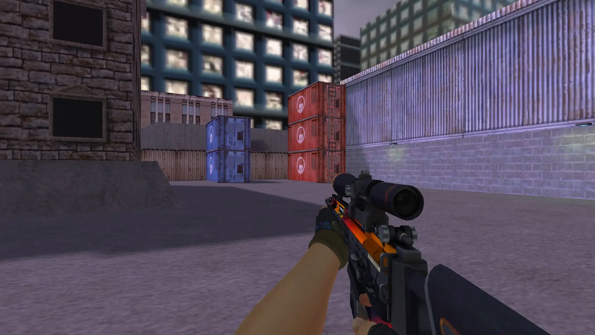SG 550: Hydra Gloves Case Hardened Pack — cs_assault (first person)