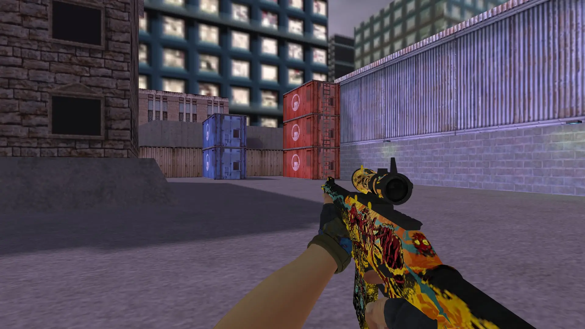 SG 552: Hydra Gloves Case Hardened Pack — cs_assault (first person)