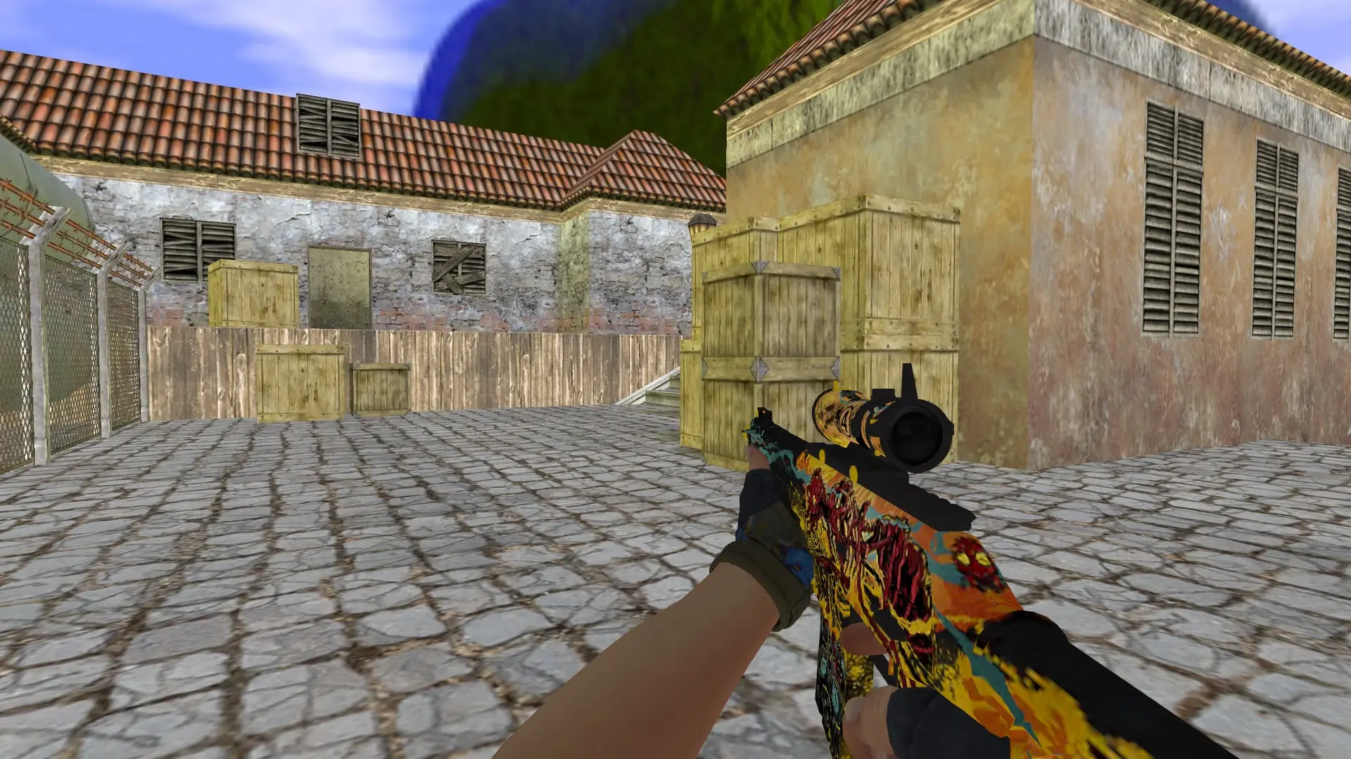 SG 552: Hydra Gloves Case Hardened Pack — de_inferno (first person)