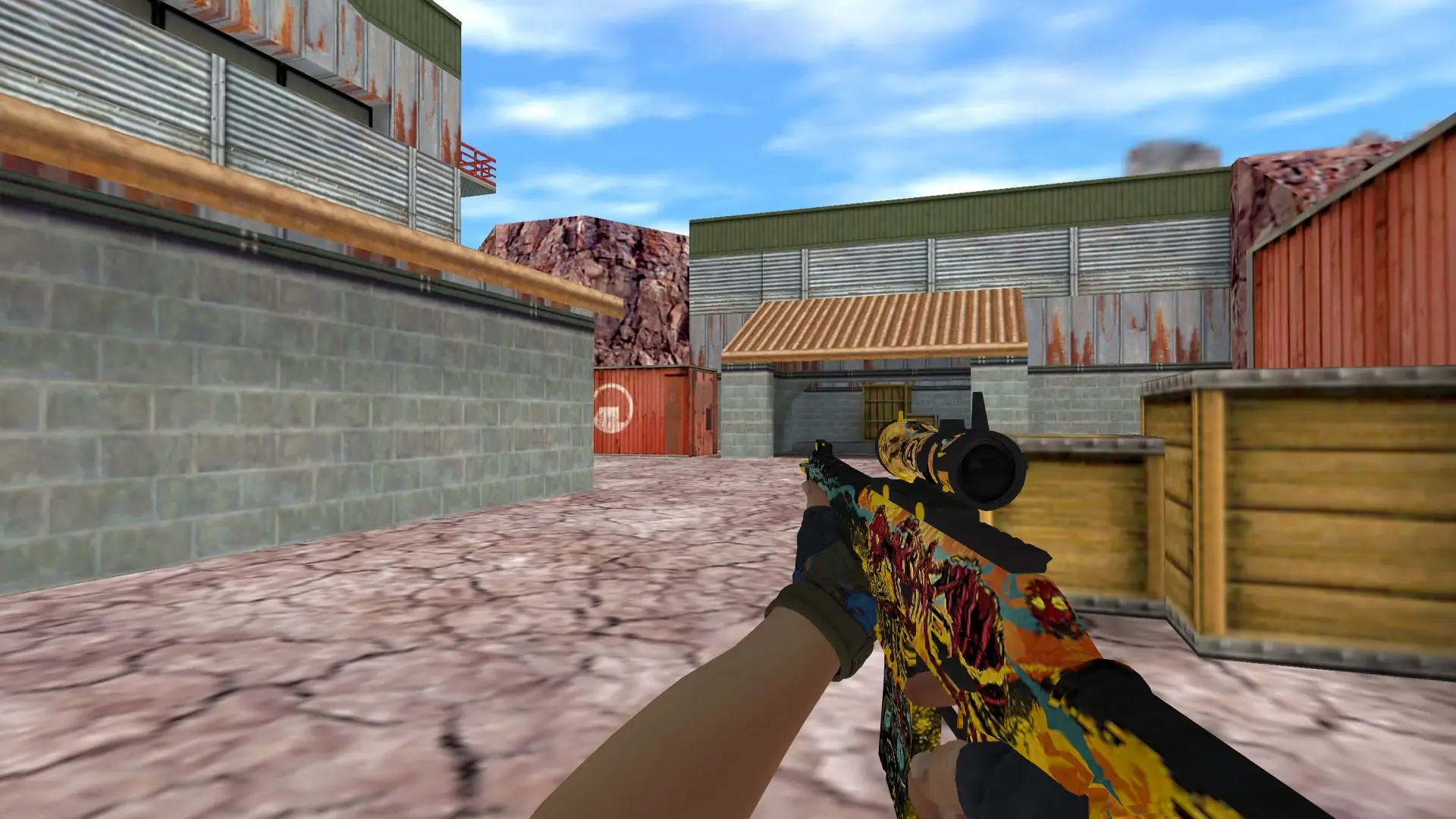 SG 552: Hydra Gloves Case Hardened Pack — de_nuke (first person)
