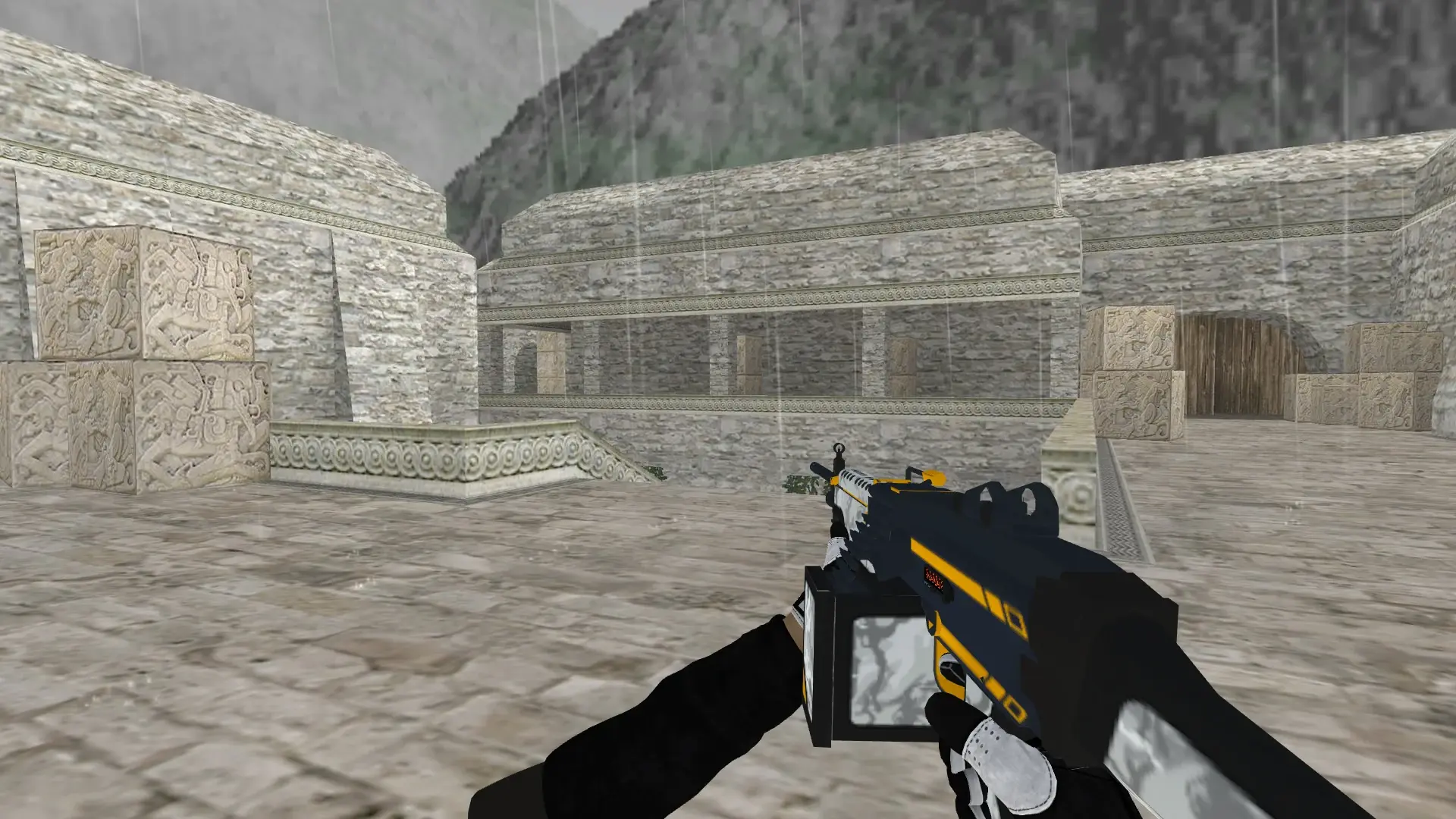 M249 — Batureis Sport Gloves Pack — de_aztec (first person)