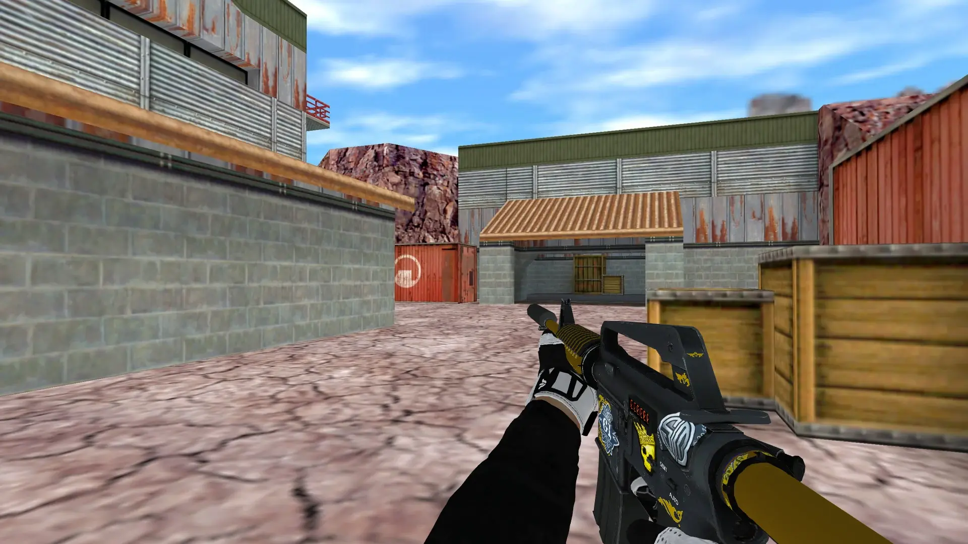 M4A1 — Batureis Sport Gloves Pack — de_nuke (first person)