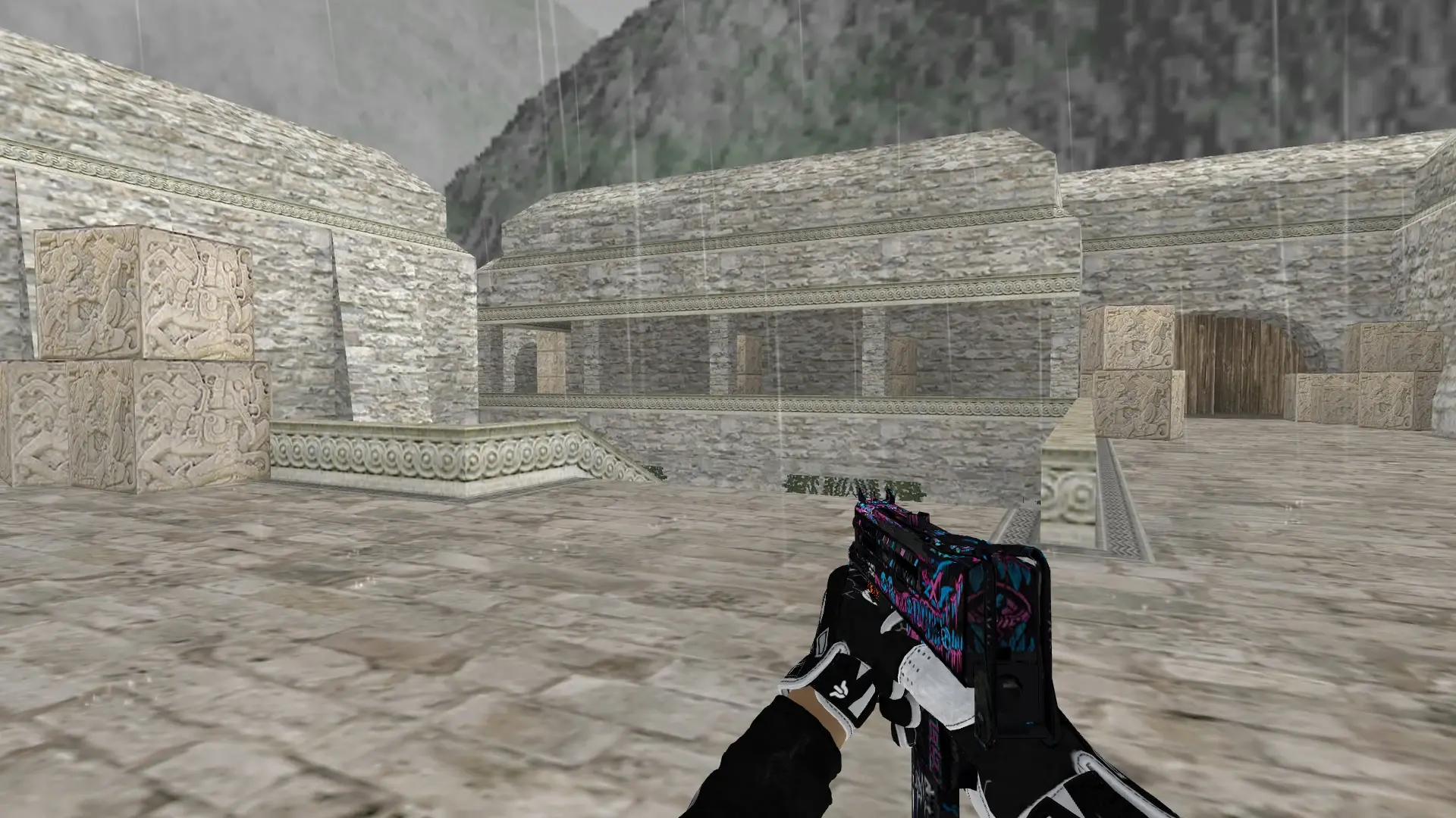 MAC-10 — Batureis Sport Gloves Pack — de_aztec (first person)