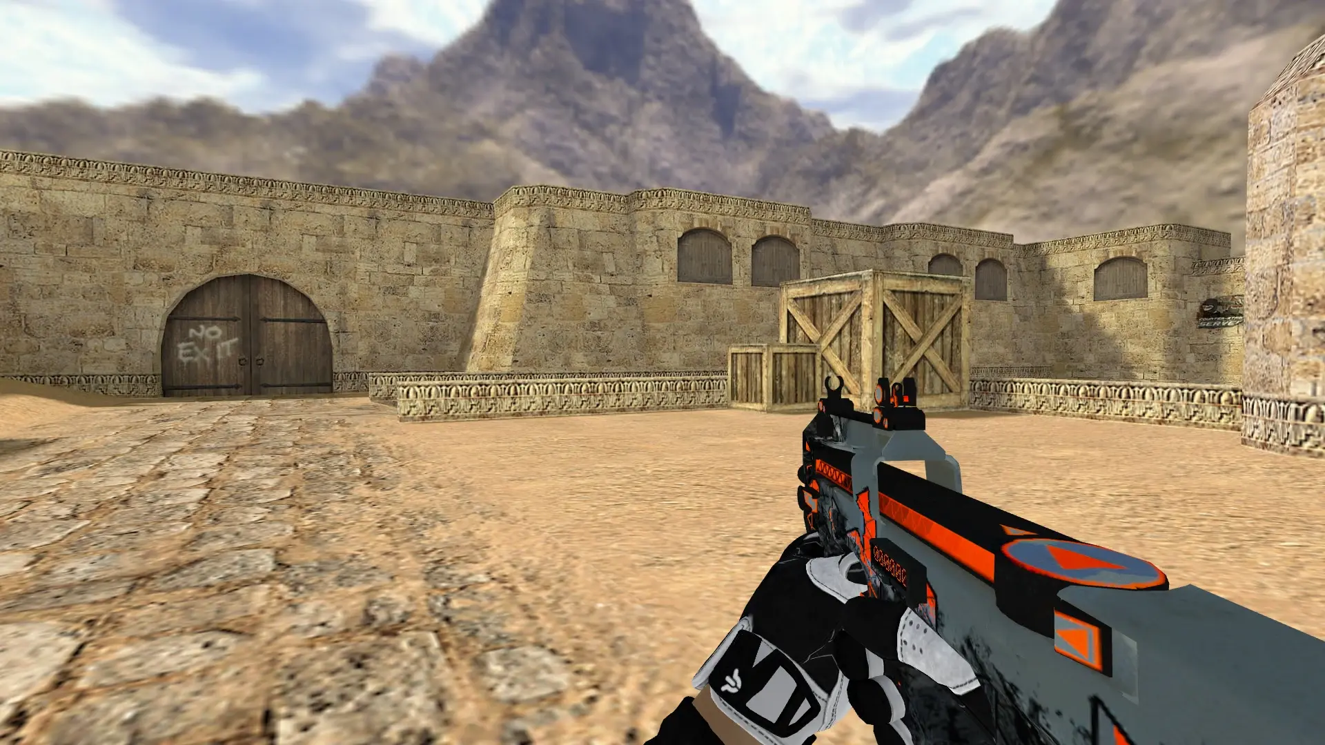 P90 — Batureis Sport Gloves Pack — de_dust2 (first person)