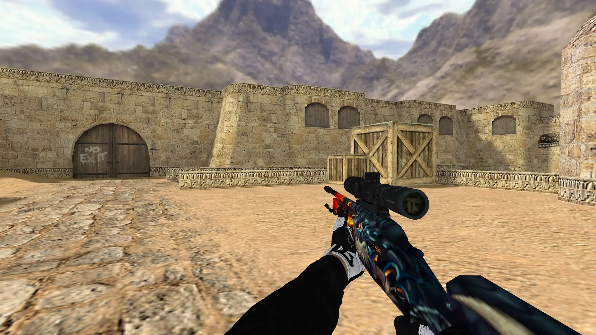 Scout — Batureis Sport Gloves Pack — de_dust2 (first person)