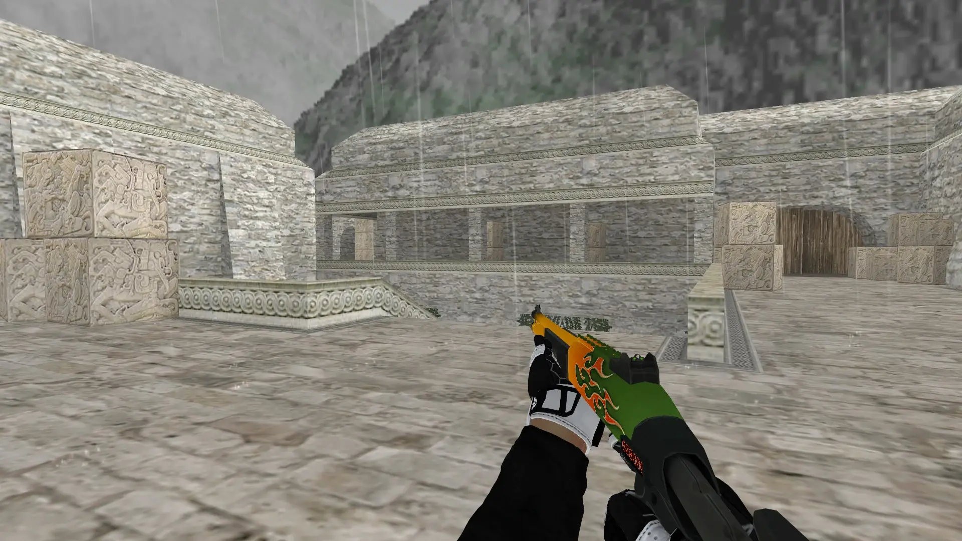 XM1014 — Batureis Sport Gloves Pack — de_aztec (first person)