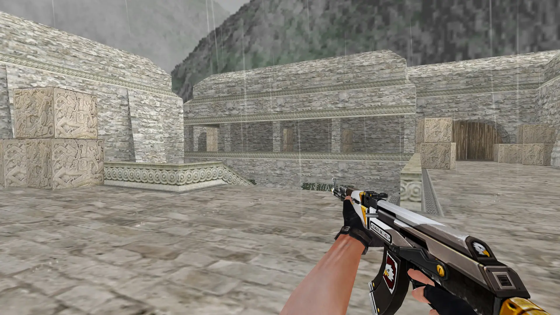 AK-47: Eagle Paint Weapon Pack — de_aztec (first person)