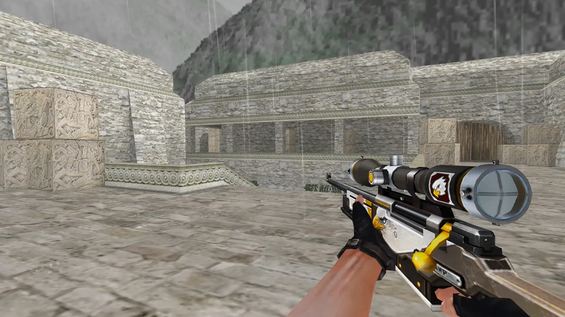 AWP: Eagle Paint Weapon Pack — de_aztec (first person)