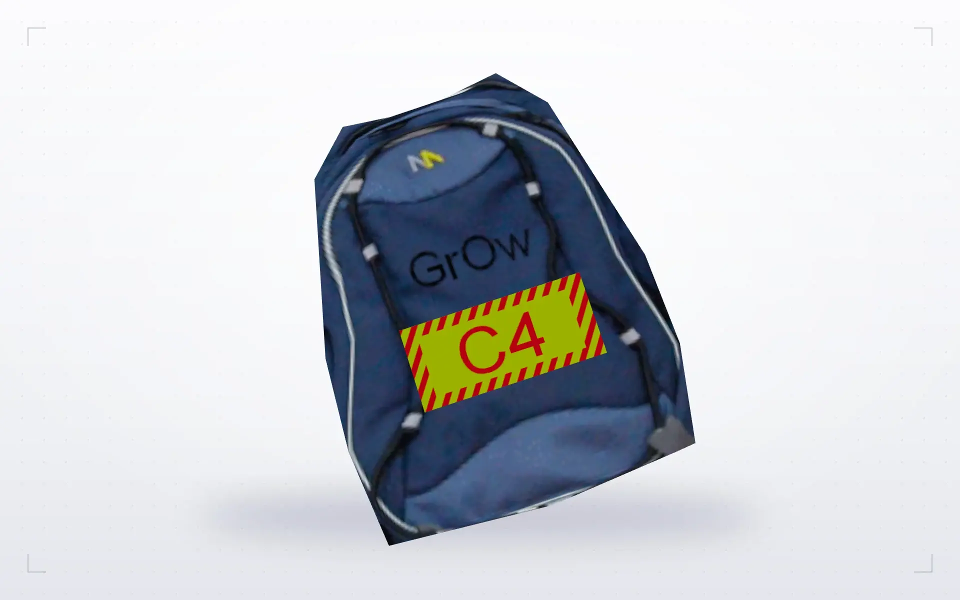 School Backpack — top view