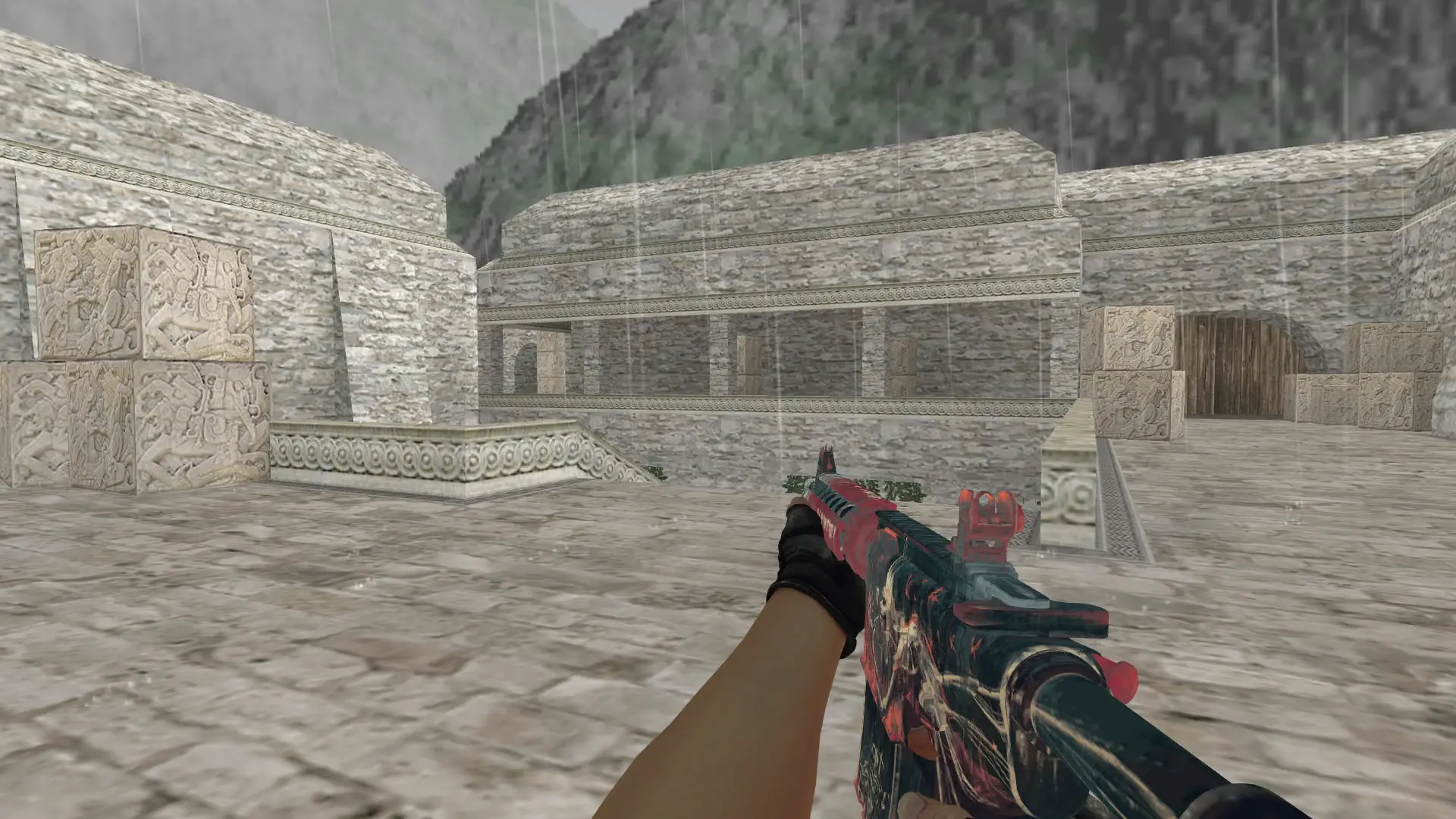 M4A1 — Fracture Case Pack — de_aztec (first person)