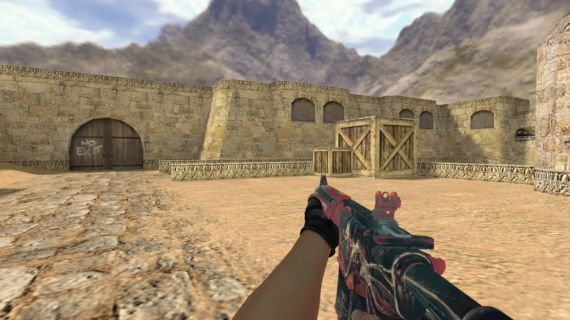 M4A1 — Fracture Case Pack — de_dust2 (first person)