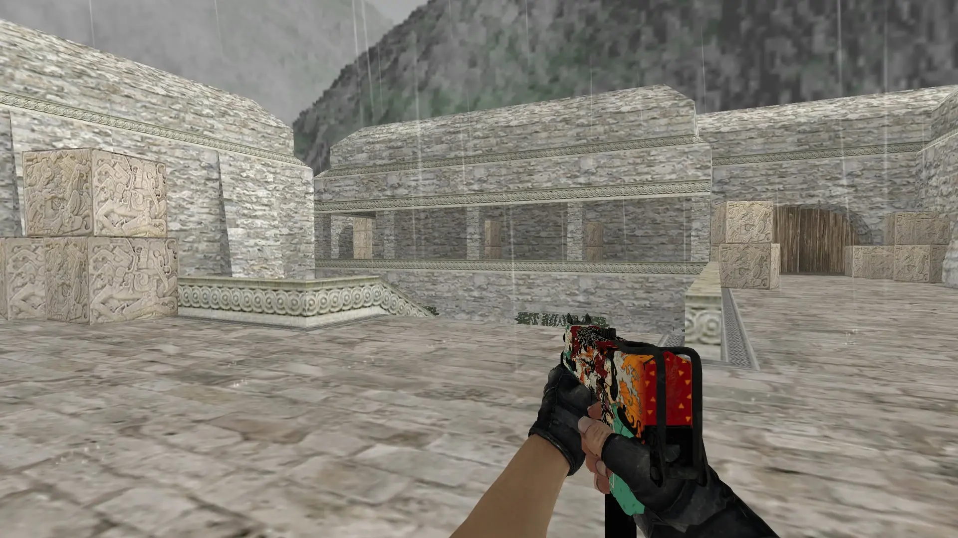 MAC-10 — Fracture Case Pack — de_aztec (first person)