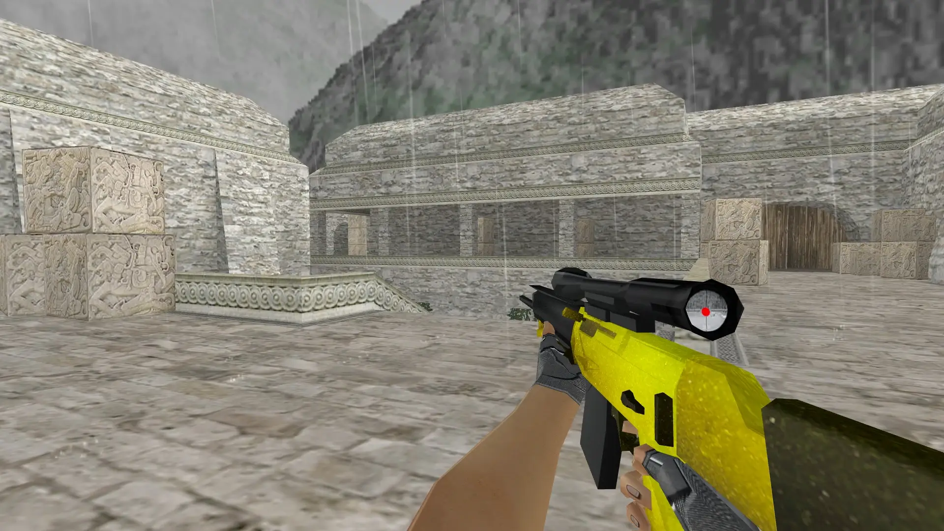 SG550 — Freen's Case Pack — de_aztec (first person)