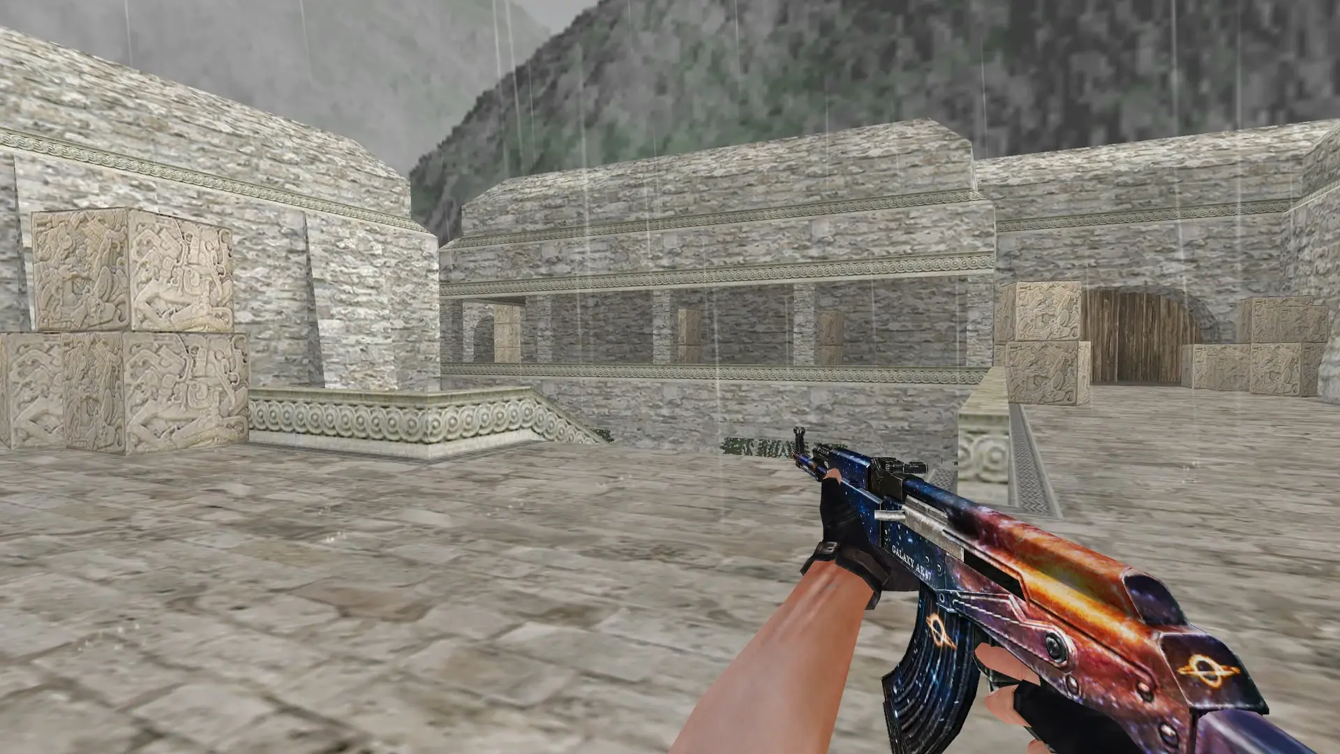 AK-47 — Galaxy Weapon Set — de_aztec (first person)