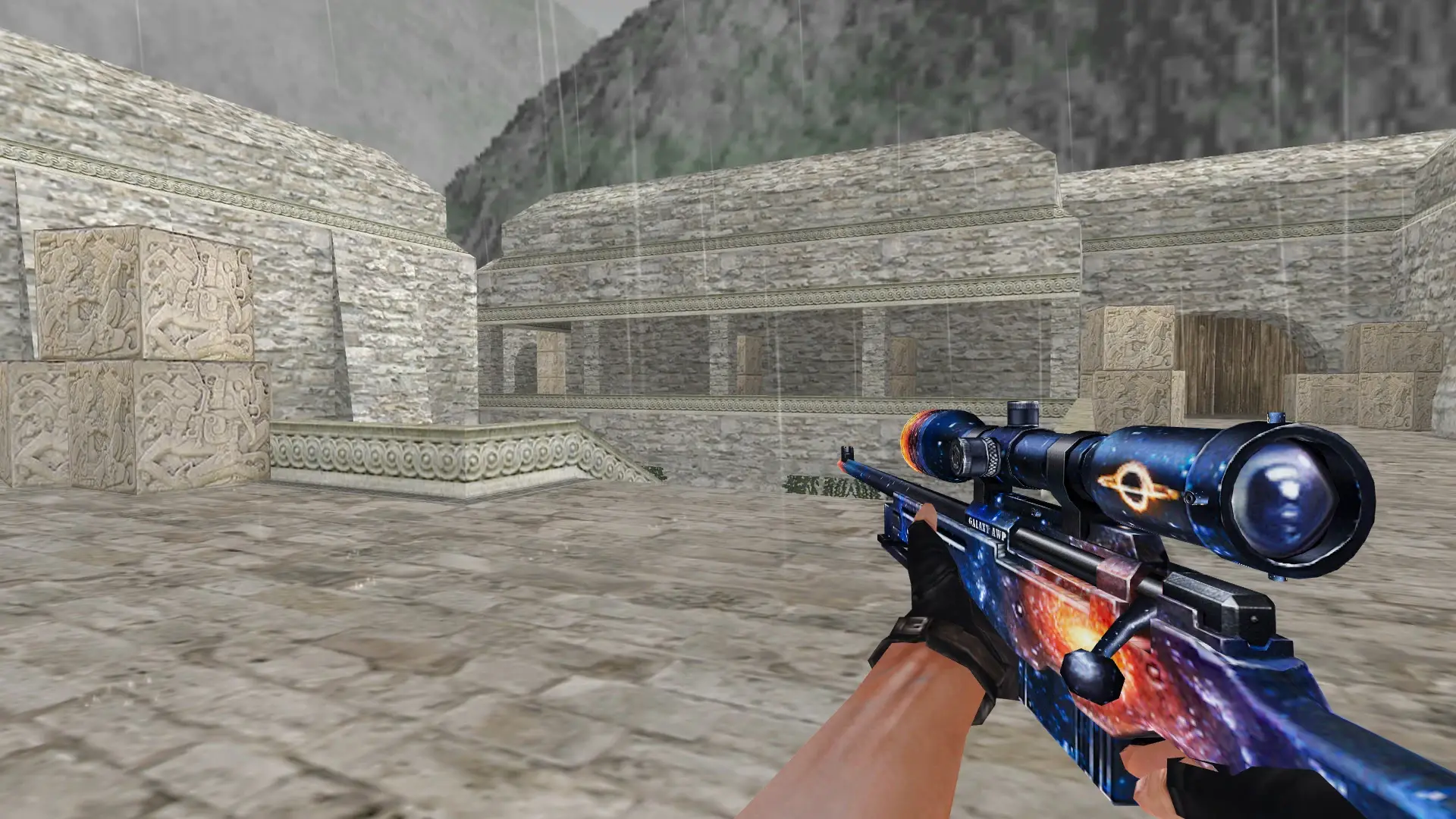 AWP — Galaxy Weapon Set — de_aztec (first person)