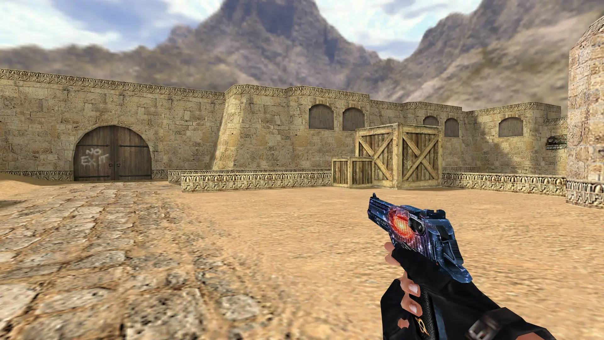 Desert Eagle — Galaxy Weapon Set — de_dust2 (first person)